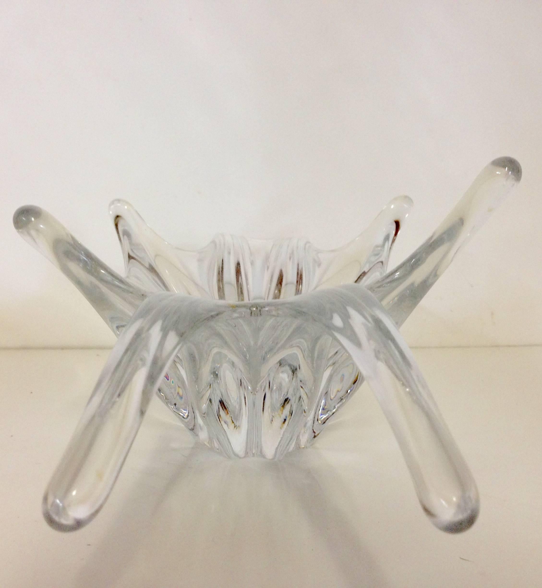 Modern Baccarat France Abstract Center Bowl