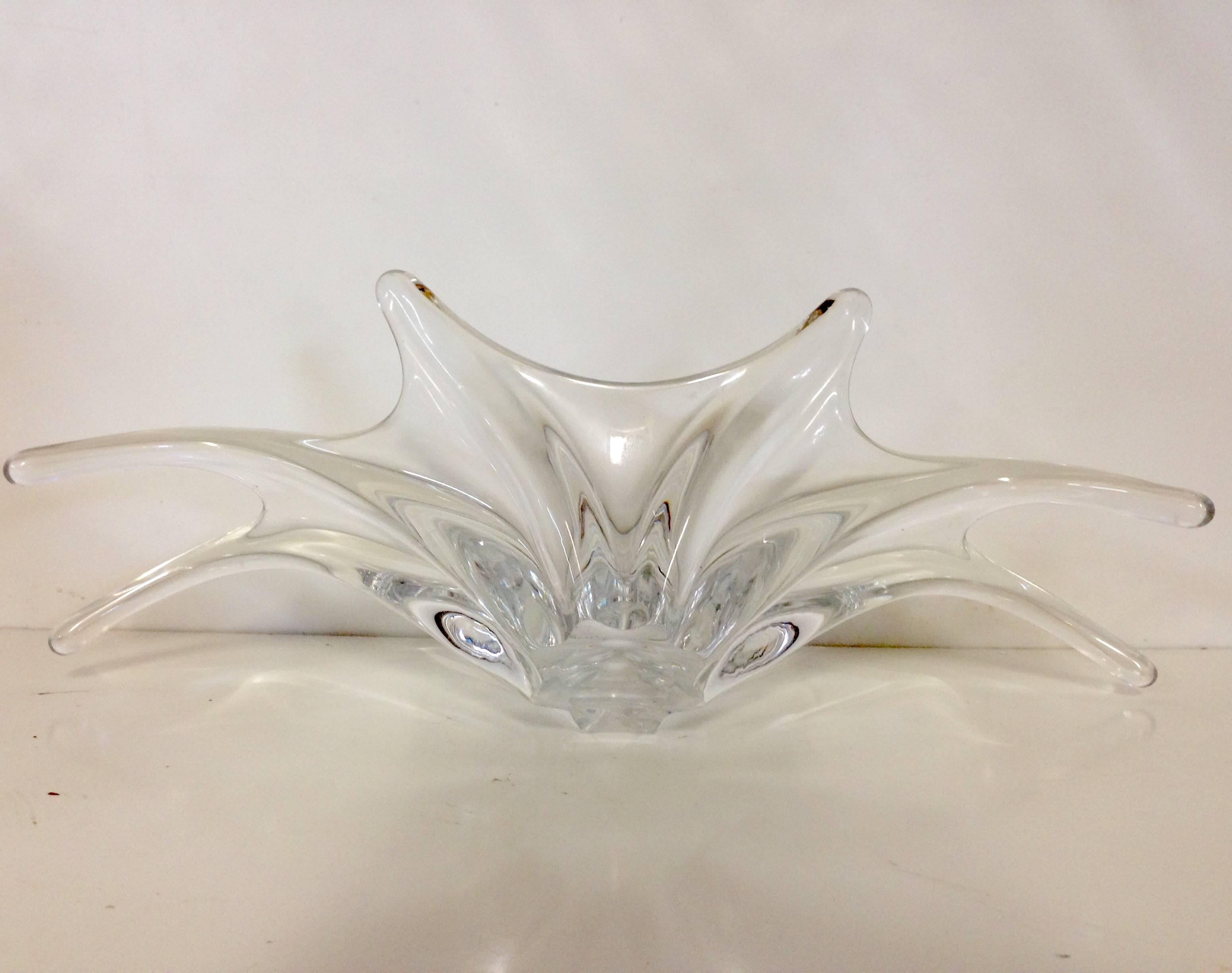 20th Century Baccarat France Abstract Center Bowl