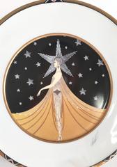 1990 "New York, New York" Art Deco Plate by Erté