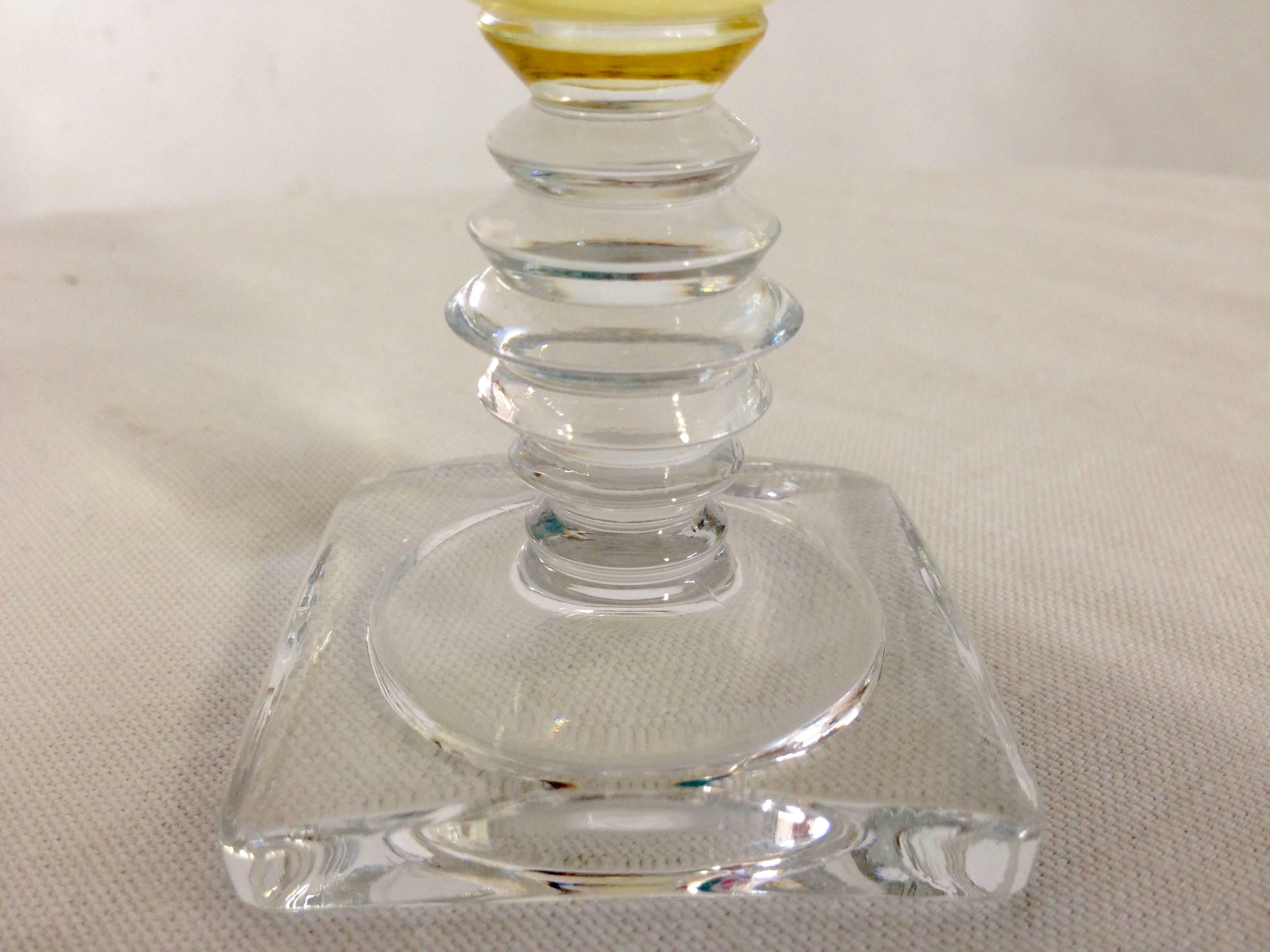 fostoria yellow glassware