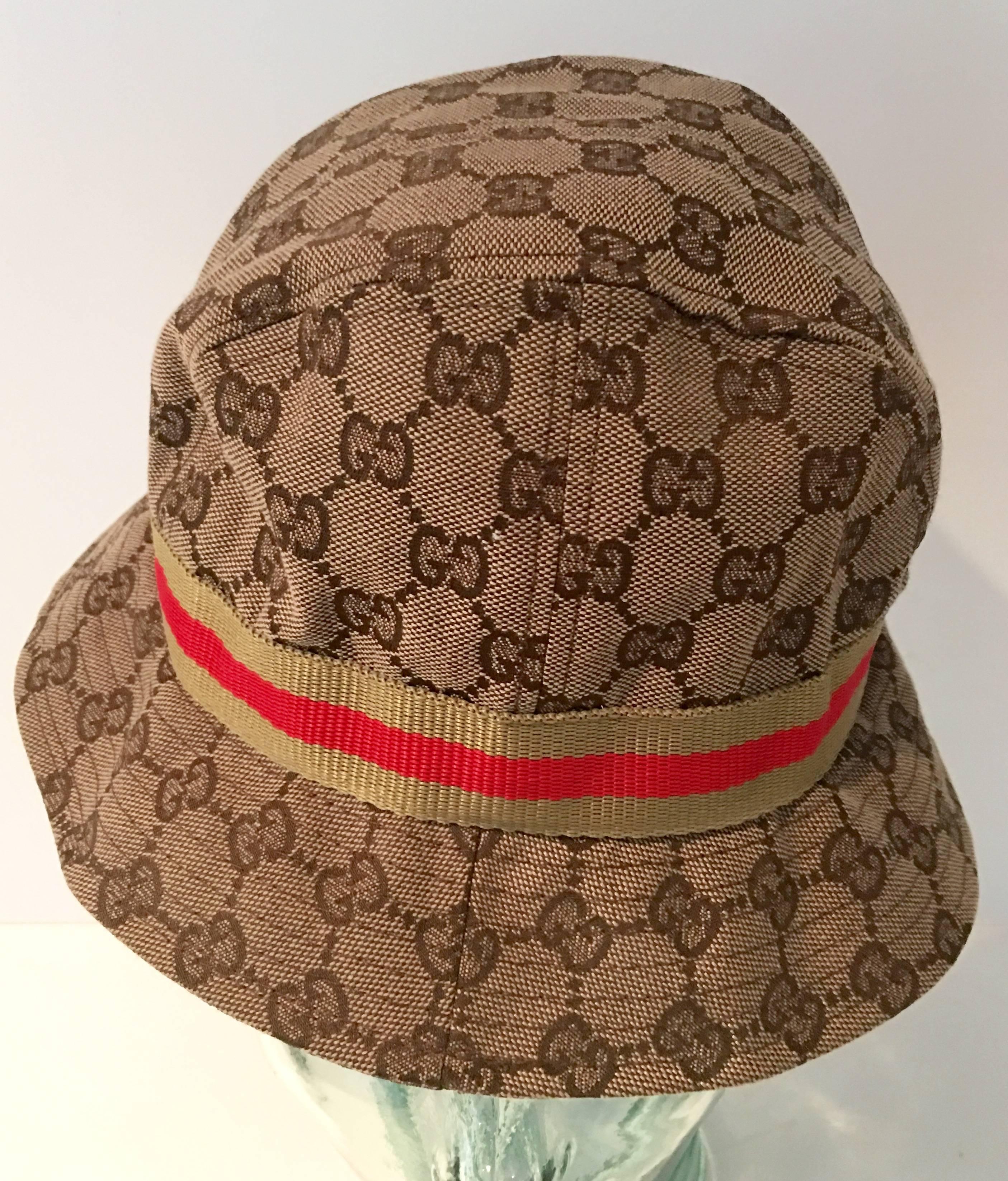 Italian Gucci Iconic Logo Floppy Fedora Hat