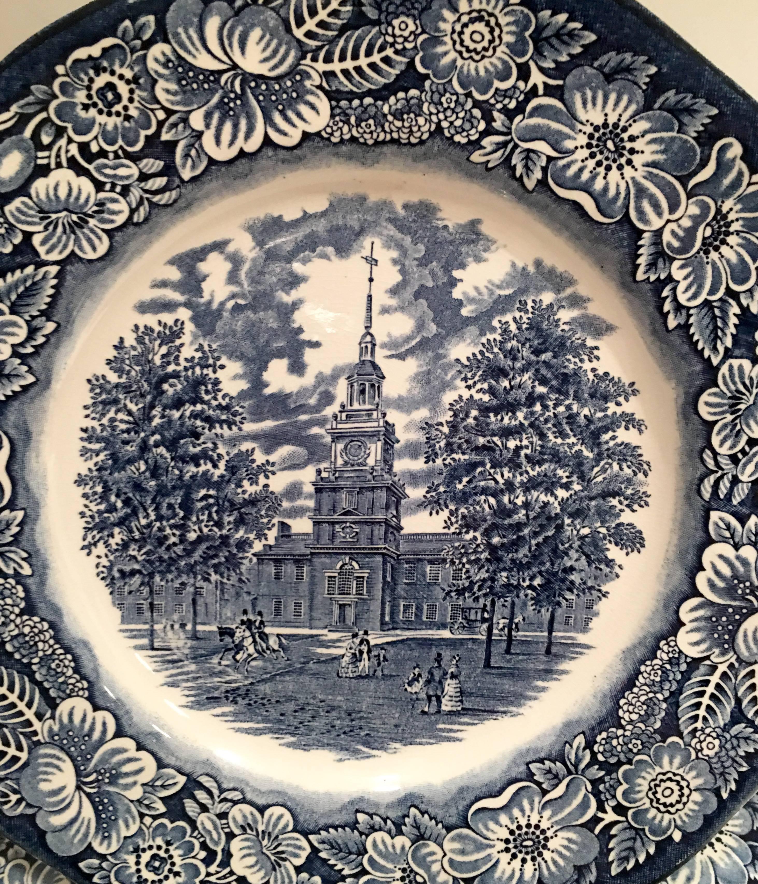 liberty blue dinner plates