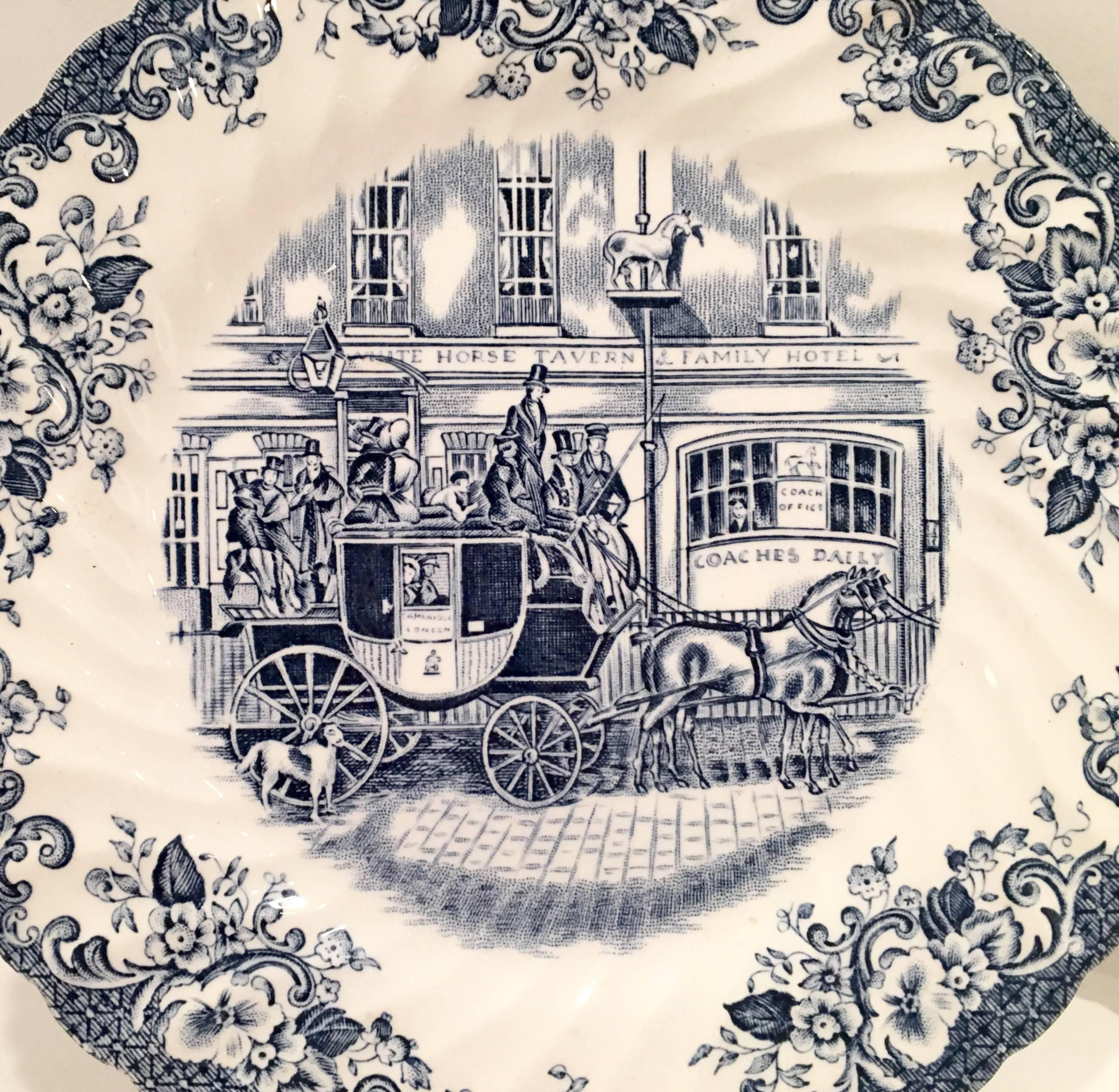 34-Piece Set of English Transferware 