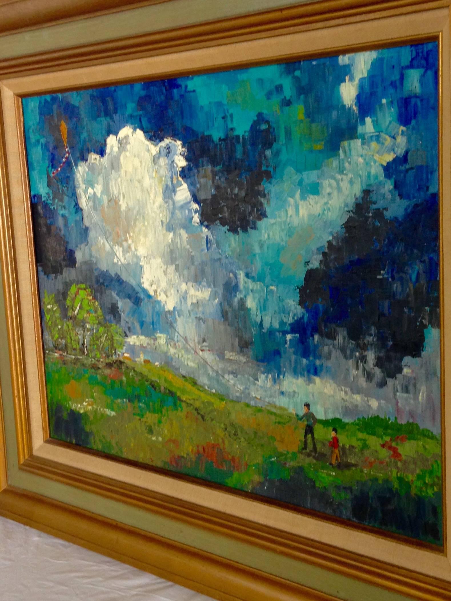 20th Century 1970s Charlotte Kindberg Original Oil Painting