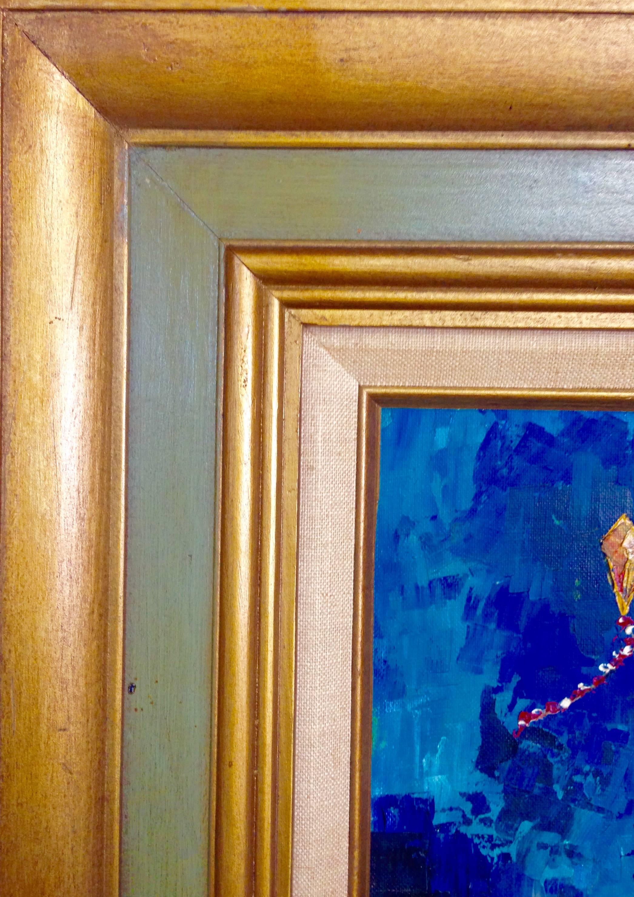 Canvas 1970s Charlotte Kindberg Original Oil Painting