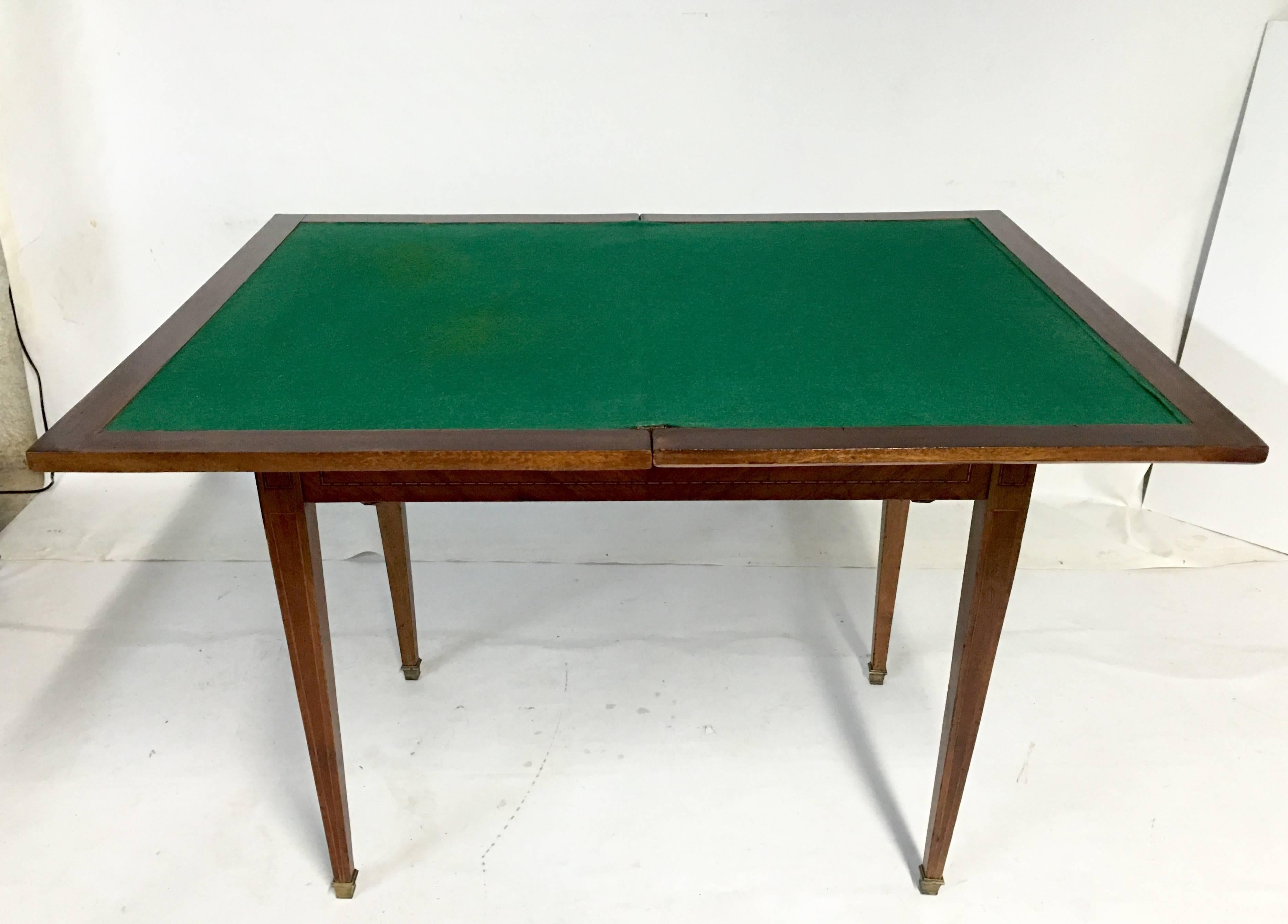 19th Century French Marquetry Backgammon and Roulette Games Table 1