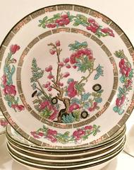 19th Century English China "Indian Tree" 10 Piece Set By, Maddock & Sons