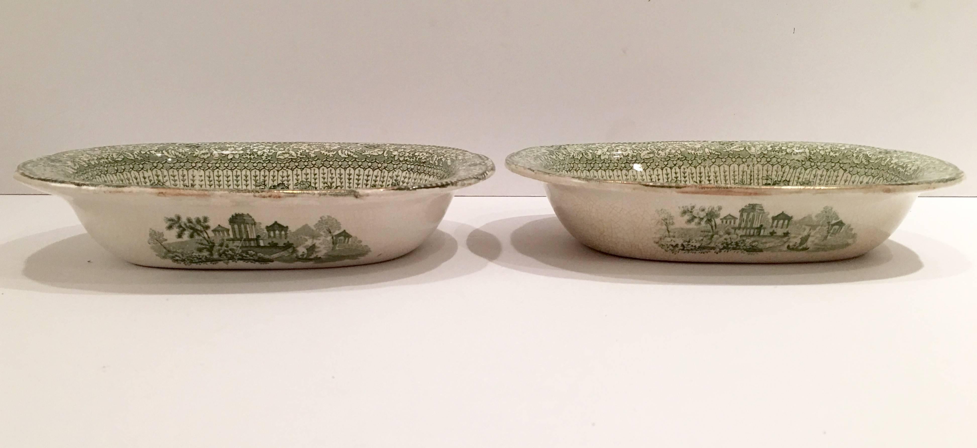 Ceramic Antique Staffordshire Set of 6 