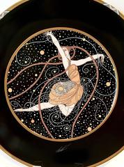 Art Deco Motif Collectors Plate "Ondee" by Erte