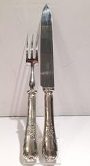French Christofle Silver Paris Carving Set in "Marly"