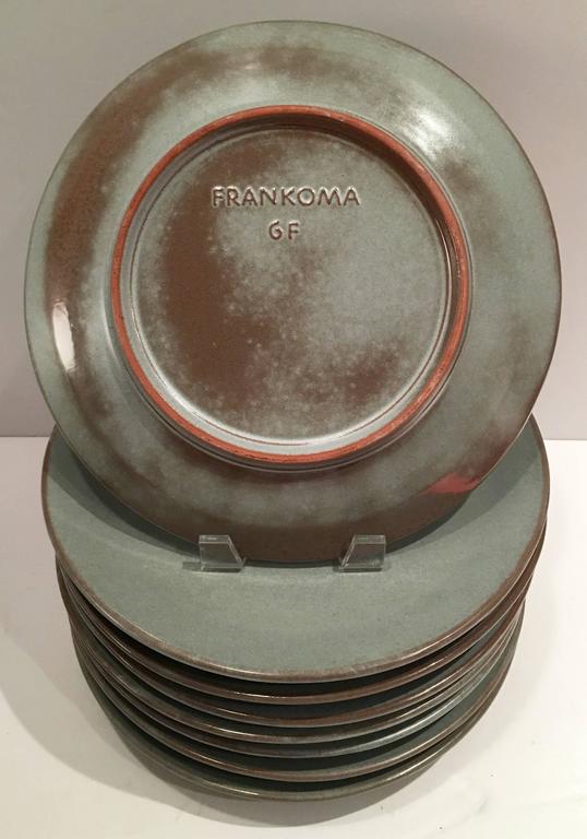 20th Century Mid-Century Modern Frankoma Pottery Dinnerware Set of 29