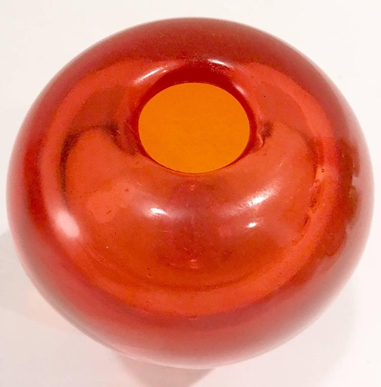 Italian Murano Glass Sommerso Bud Vase at 1stDibs