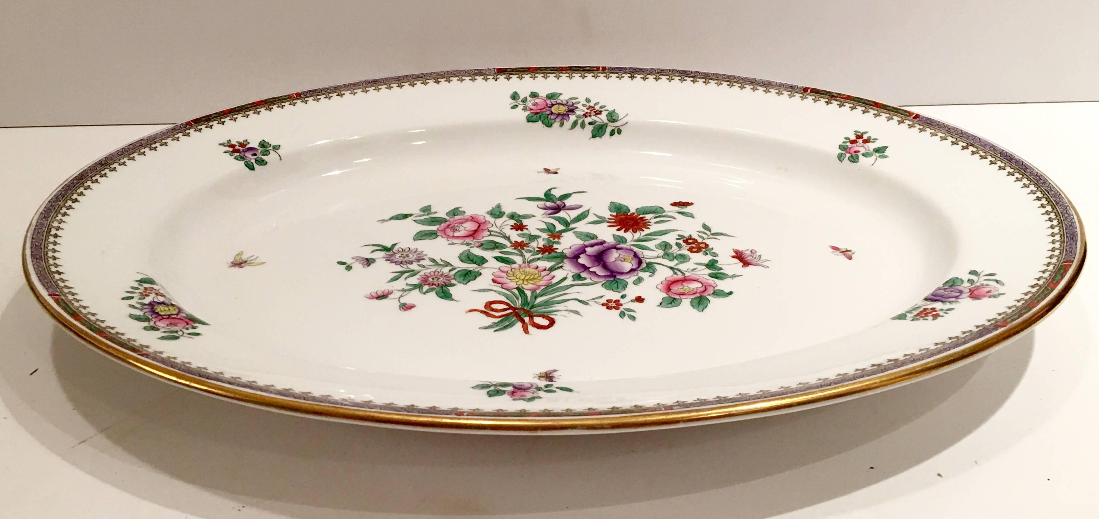 Art Deco Style English Bone China large serving platter by Copeland Spode in 