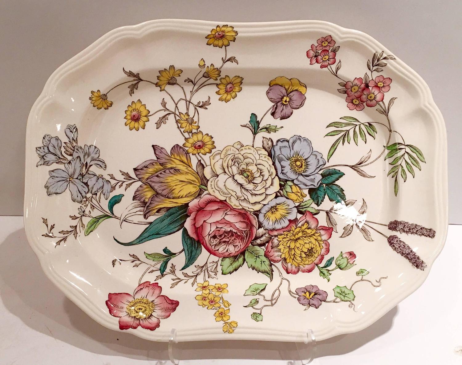 1960s English Transferware "Gainsborough" by Copeland Spode Set of 34 For Sale at 1stdibs