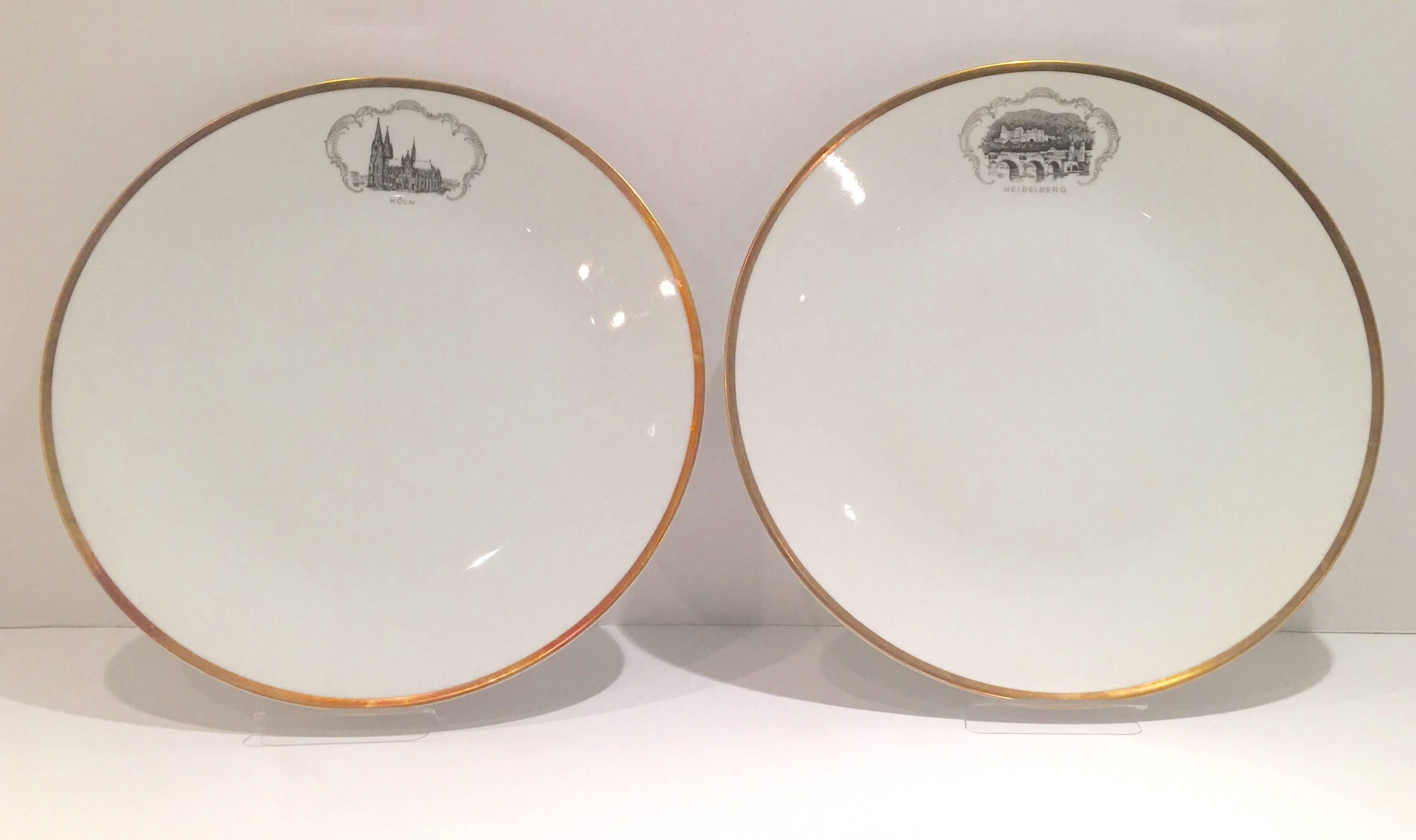 Art Deco Hapag-Lloyd Porzellan-Schiff Line Dessert- und Kaffee-Set 33-teilig (Art déco)