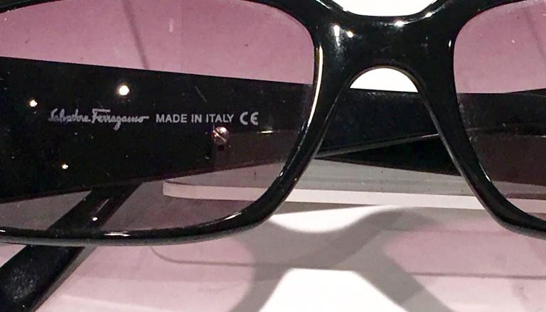 Salvatore Ferragamo Maharani Crystal Embellished Sunglasses  display picture 1