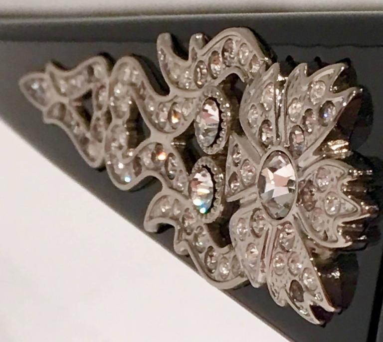 Rare Vintage Sunglasses Salvatore Ferragamo Crystal Rhinestone Embellished Salvatore Ferragamo Vintage Rimless Crystal Embellished  main image 4