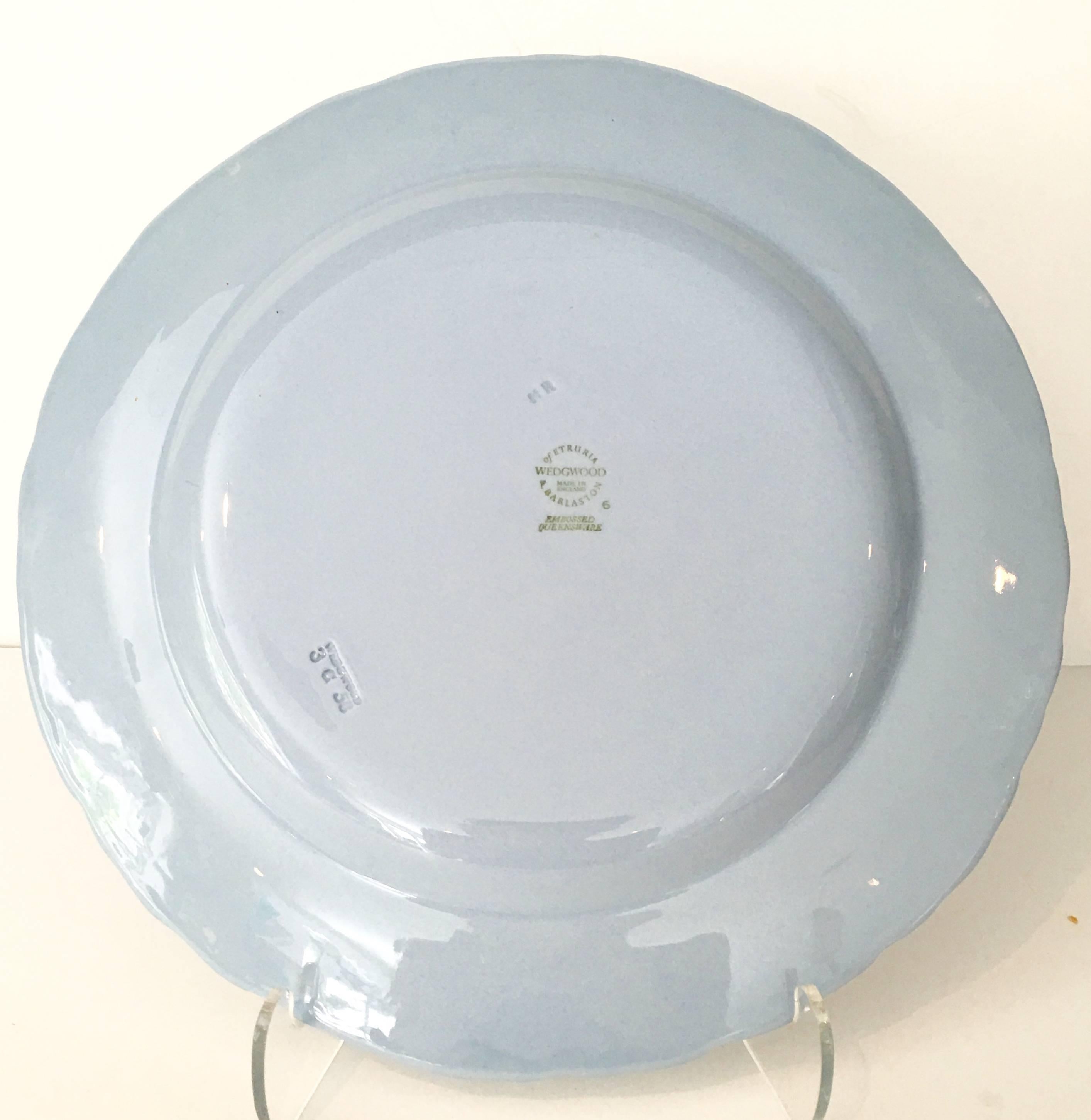 20th Century 1950s Wedgwood England Embossed Queens-Ware, Set of 36