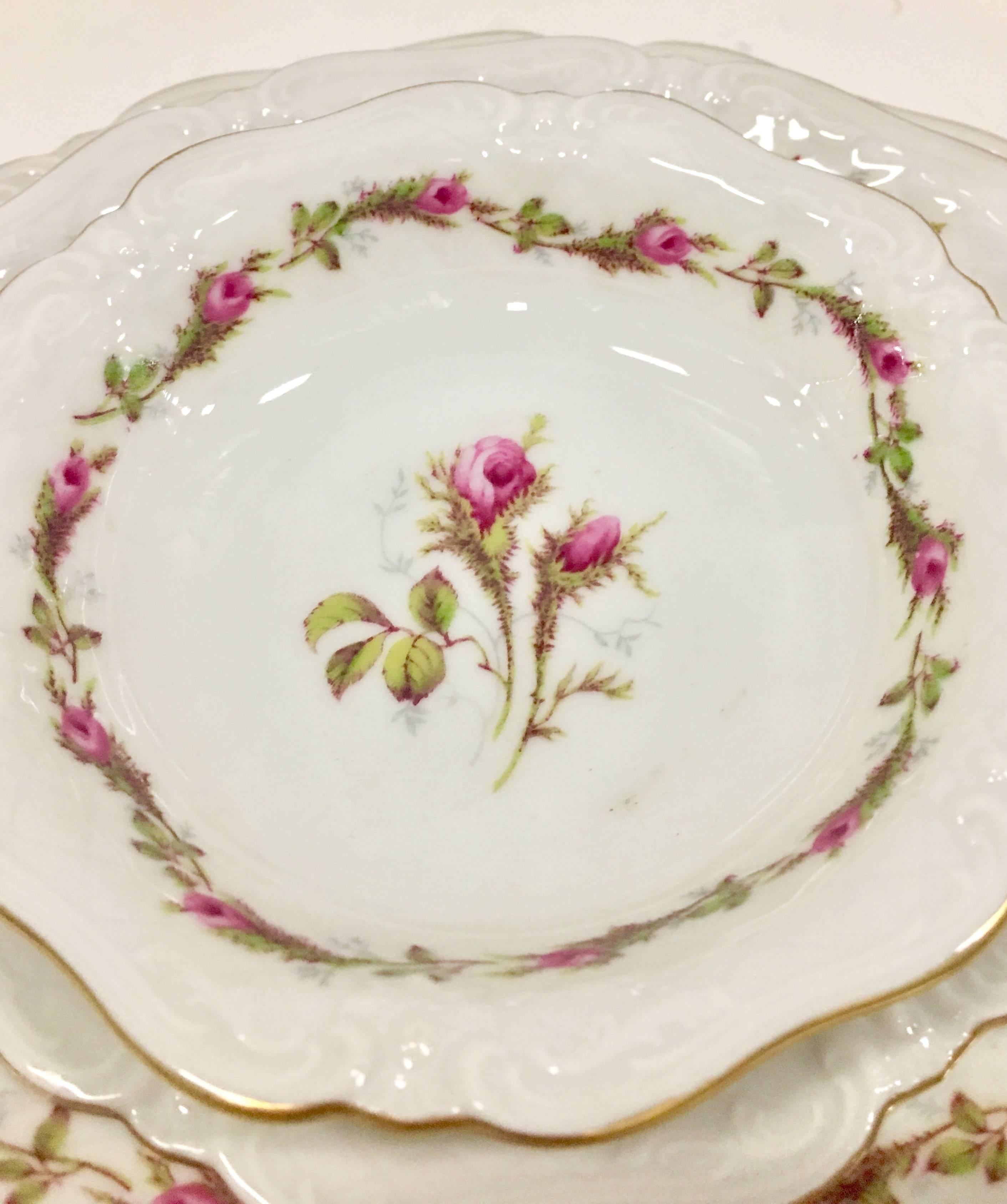 moss rose dishes