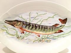Antique French Limoge Fish Serving Platter