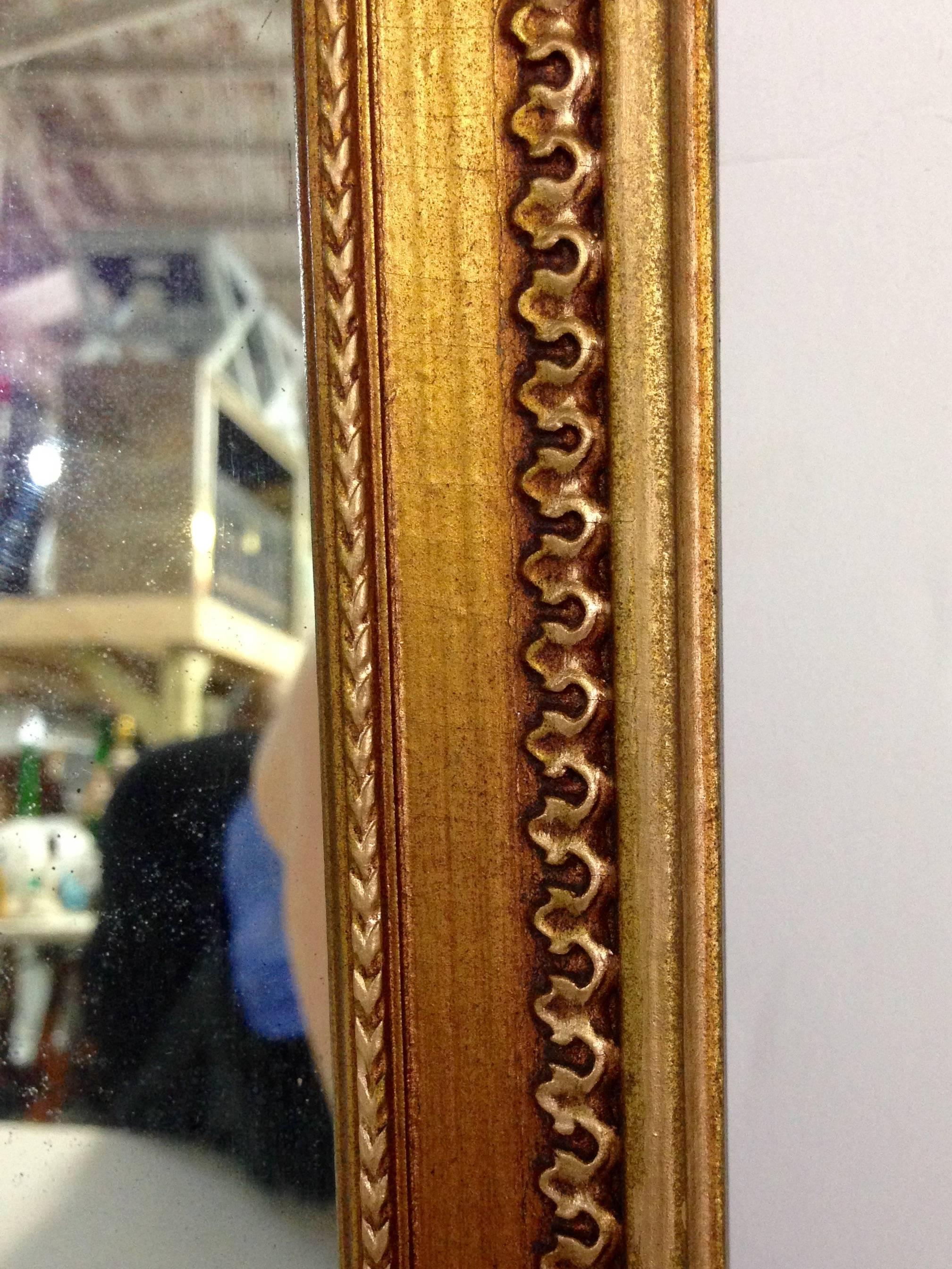 gold mantle mirror