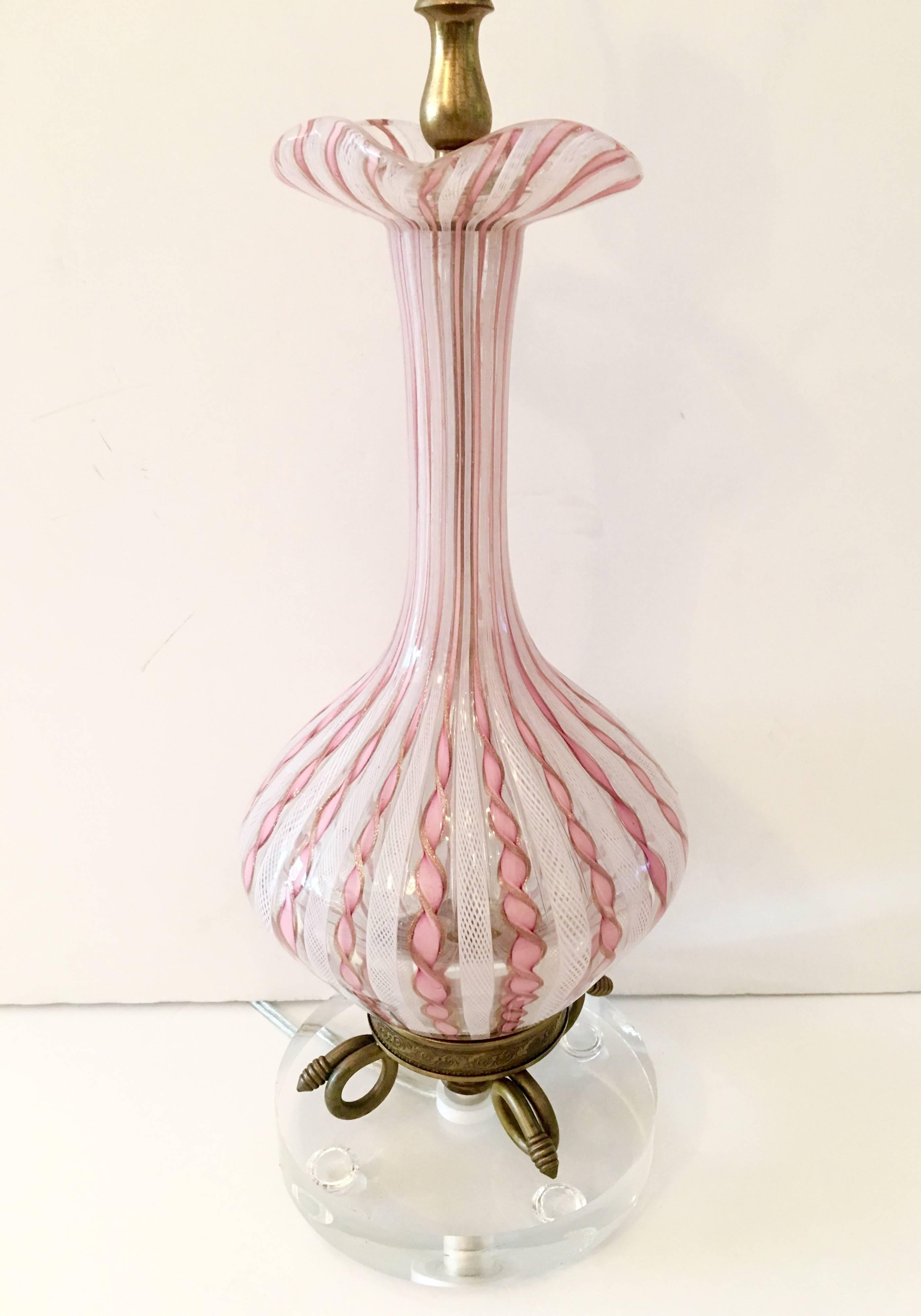 vintage pink lamp