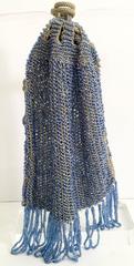 1930s Hand Beaded Flapper Drawstring Evening Bag