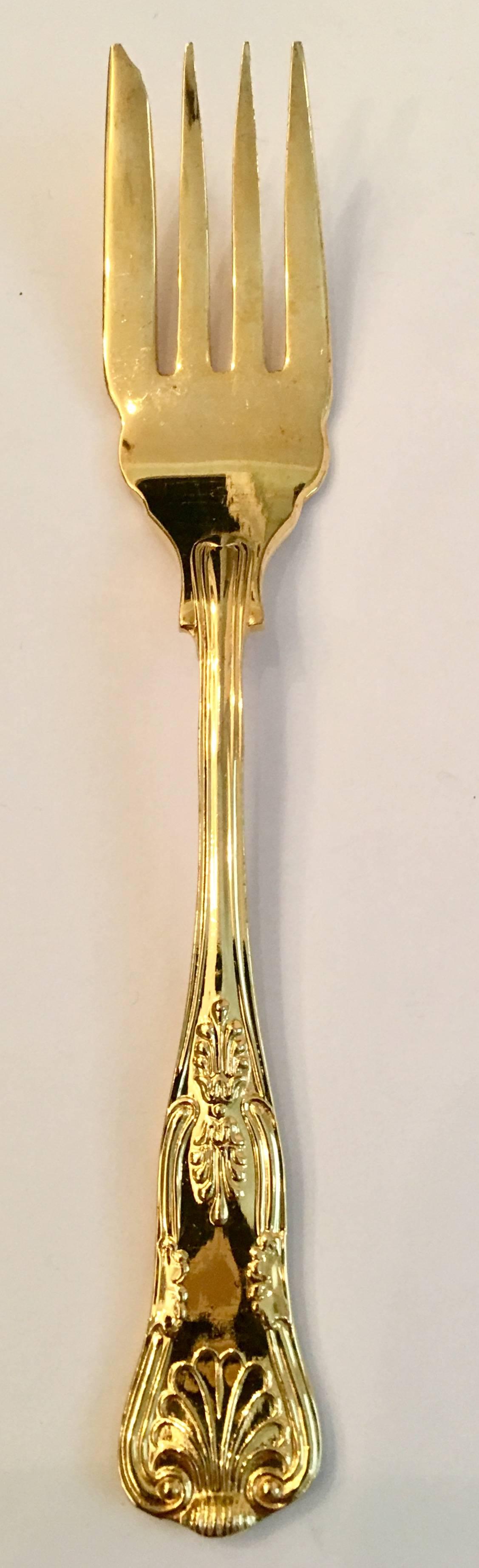 vintage gold silverware