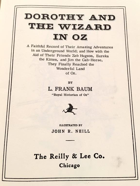 Vintage Set of four Wizard of Oz Collection Books by Frank L. Baum at