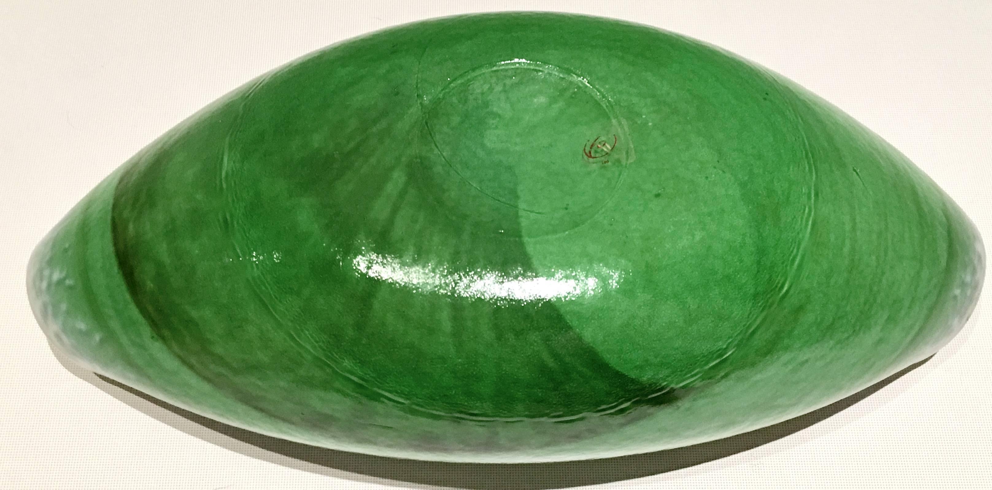 Italian Murano Glass Iridescent Organic Shell Bowl 3
