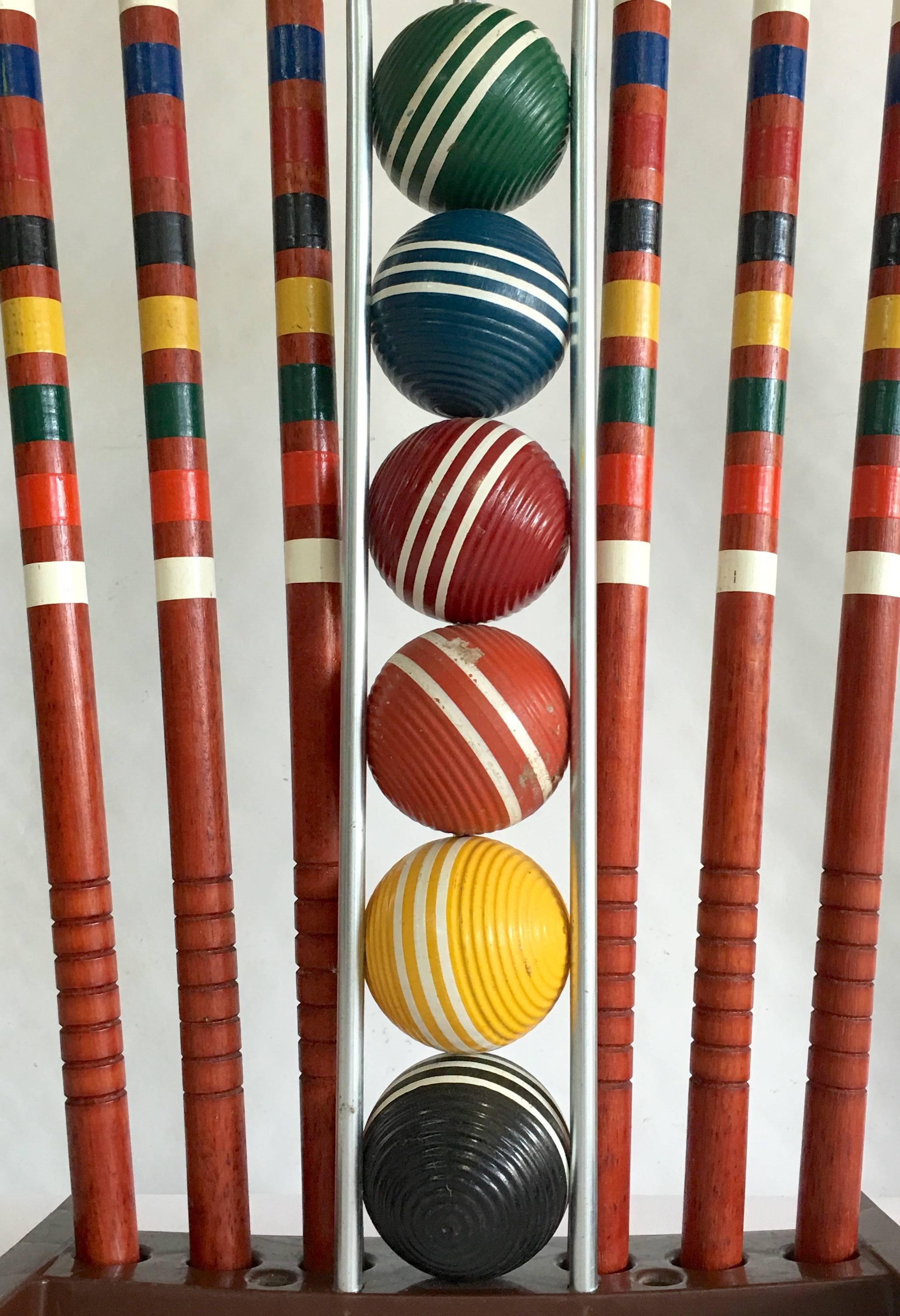 vintage croquet set