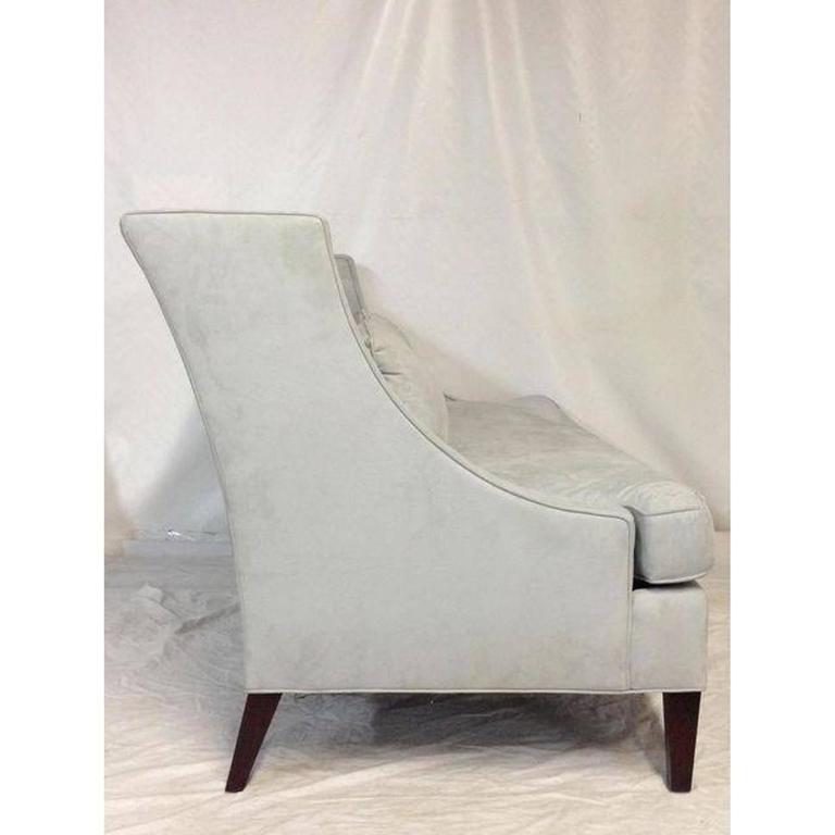 Contemporary American Made Upholstered Settee For At 1stdibs Modern Contemporary American Made Upholstered Settee For