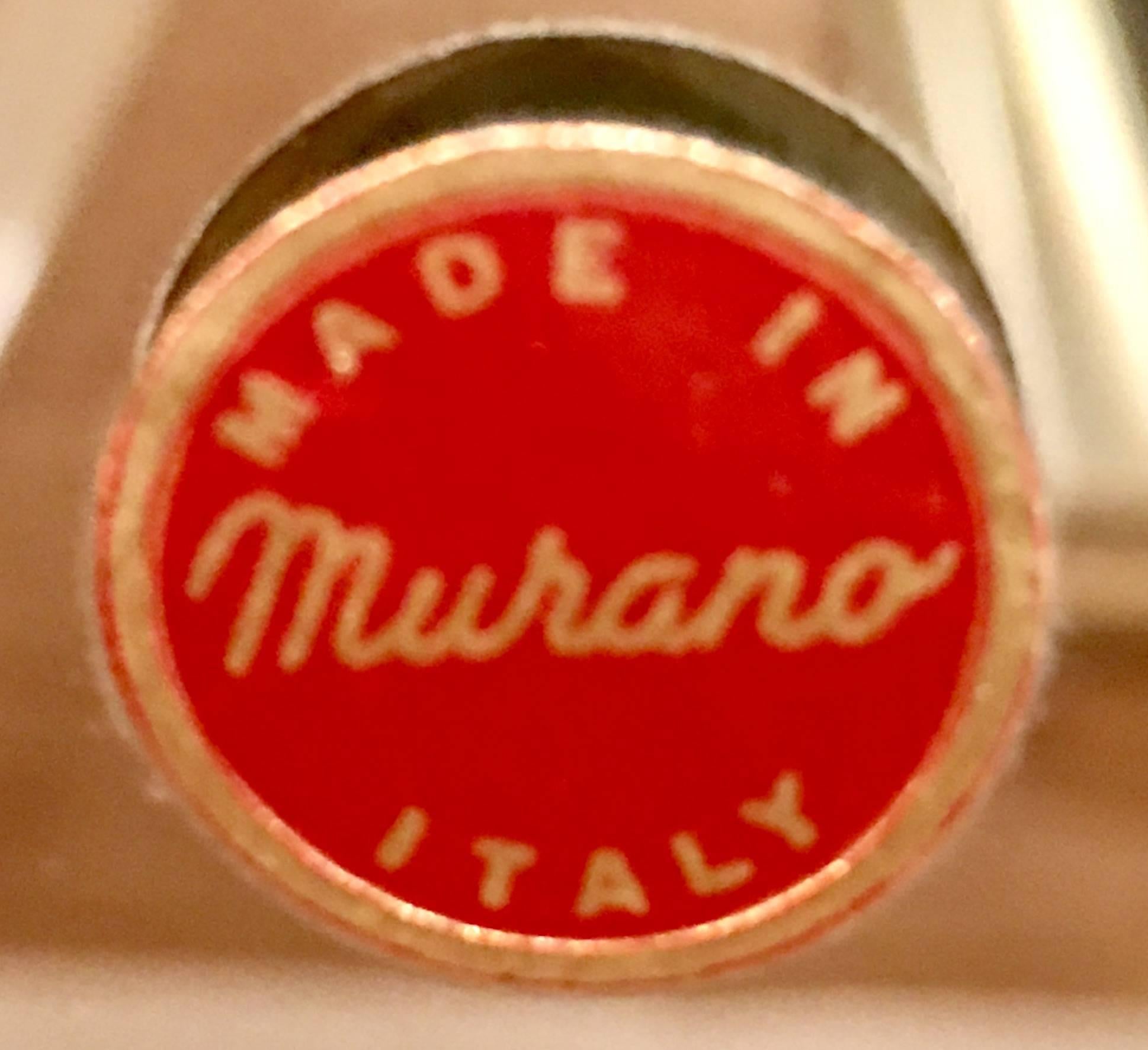 Italian Venetian Murano Gold Gilt Large Oval Tray 3