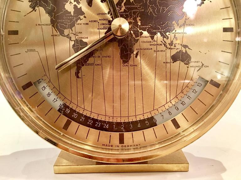 Alfred Dunhill Art Deco World Clock by Kienzle, Germany at 1stDibs