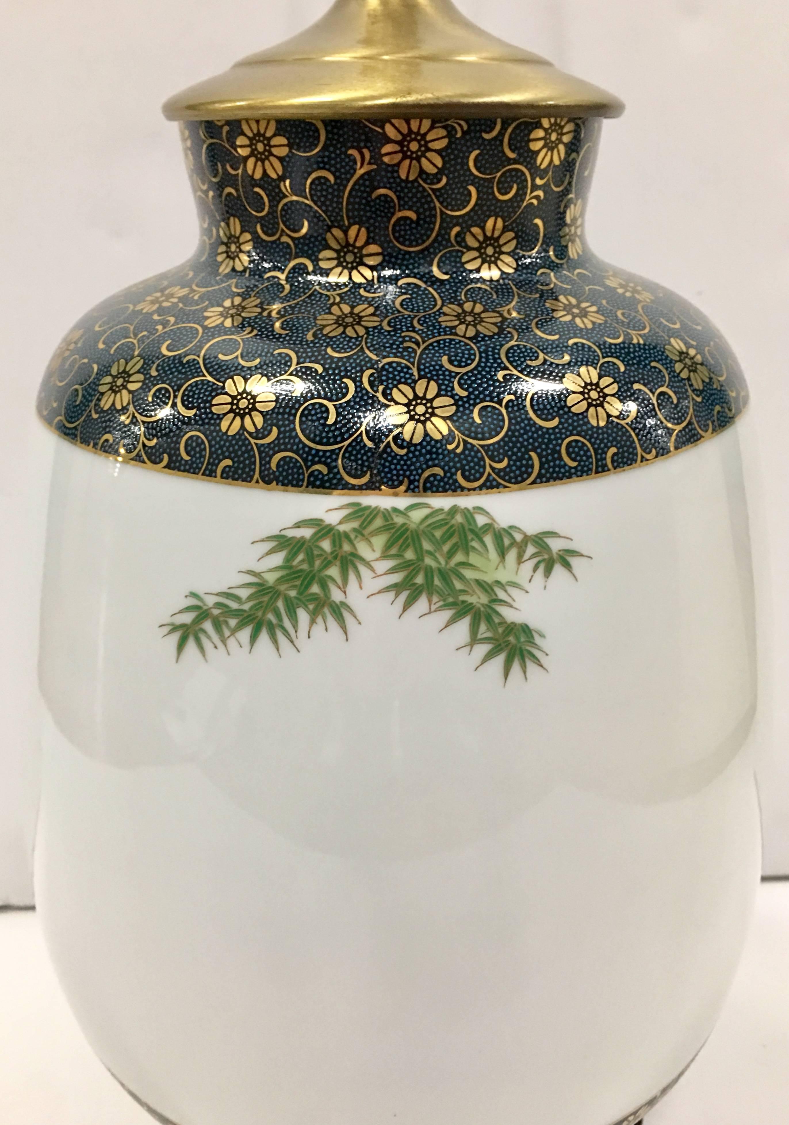 20th Century Vintage Frederick Cooper Hand-Painted Porcelain and Gilt 