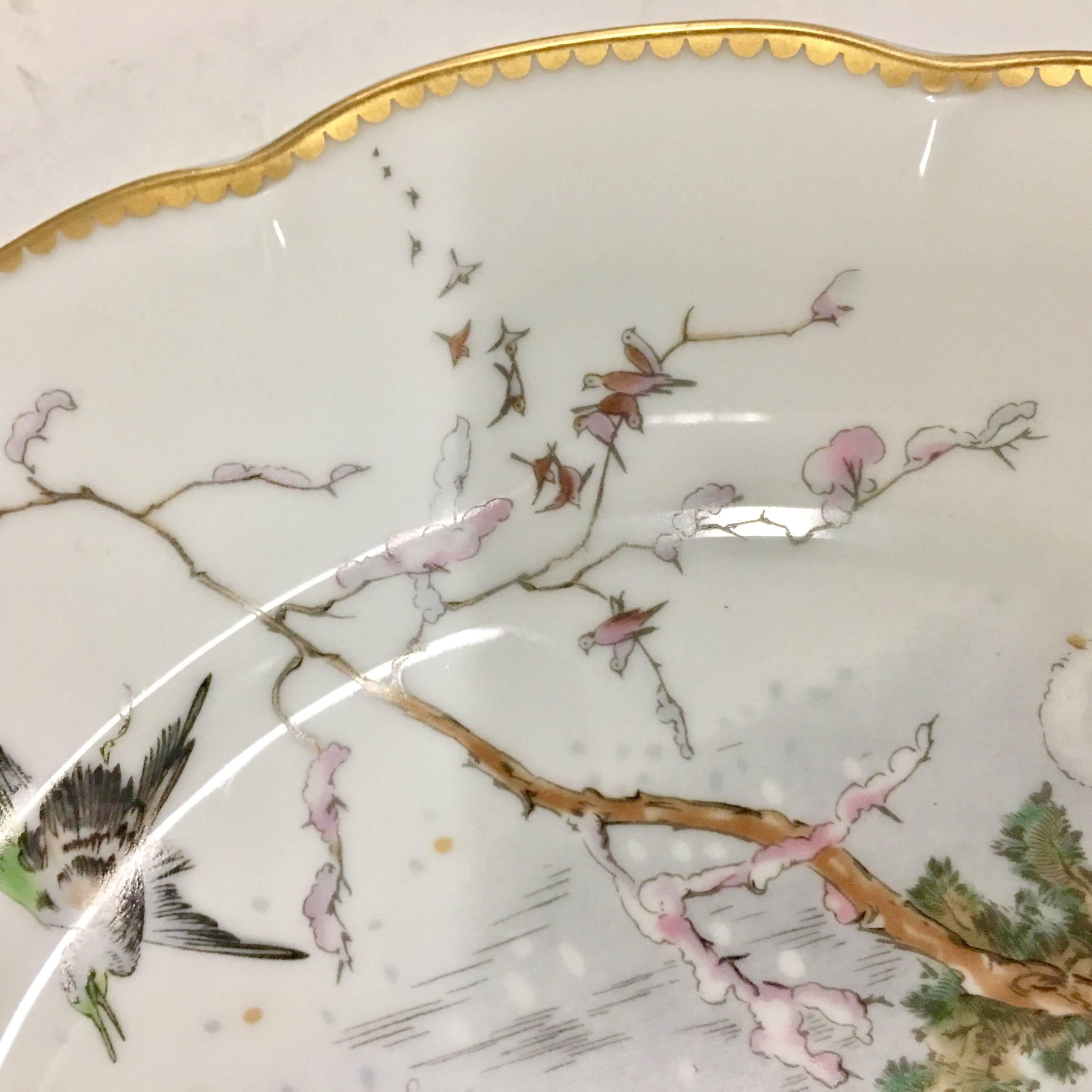 1970s Haviland France Limoges Four Seasons Collector Plates S/4 1
