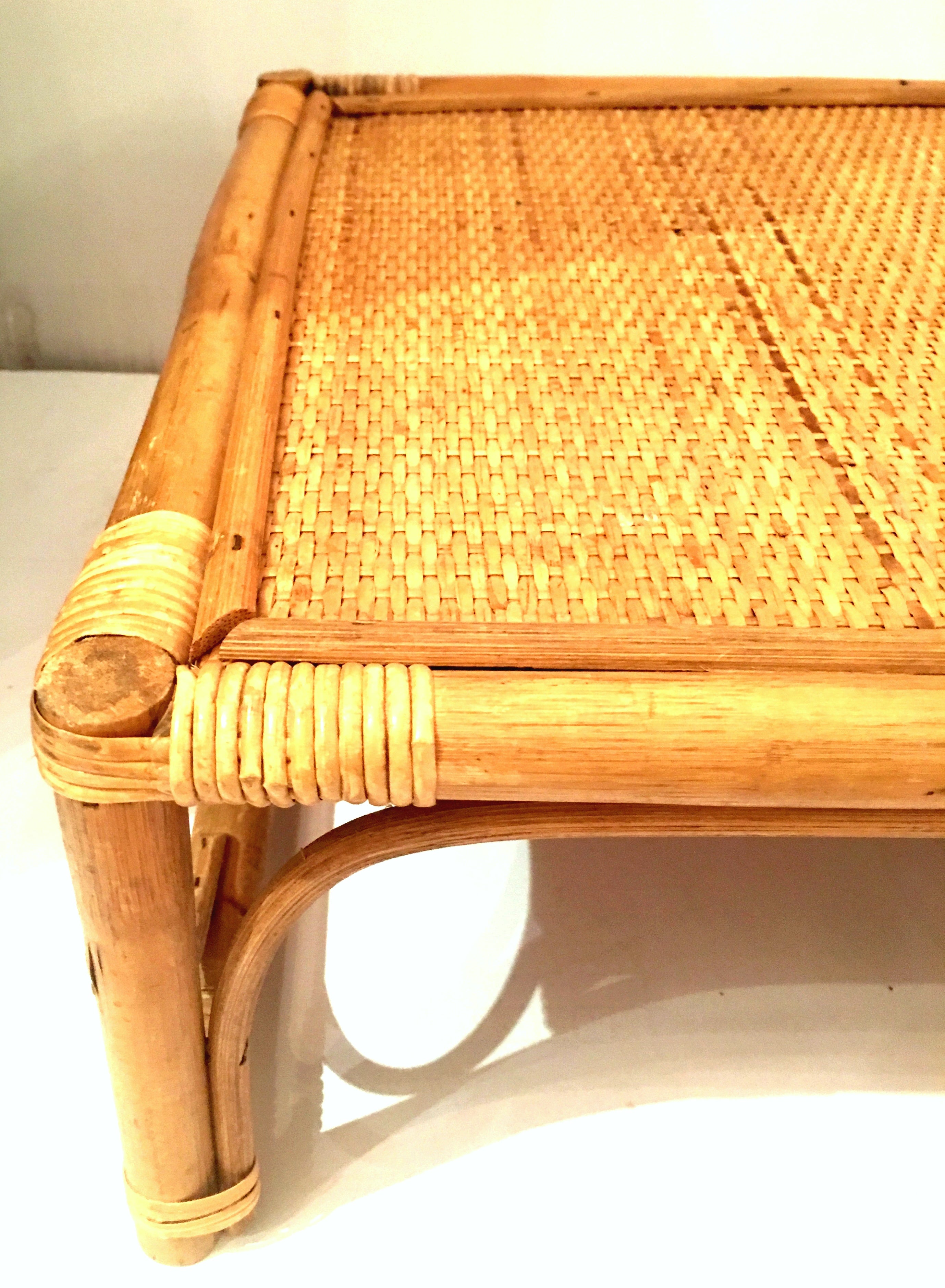 Mid 20th Century Rattan And Wicker Bed Tray And Magazine Holder At 1stdibs