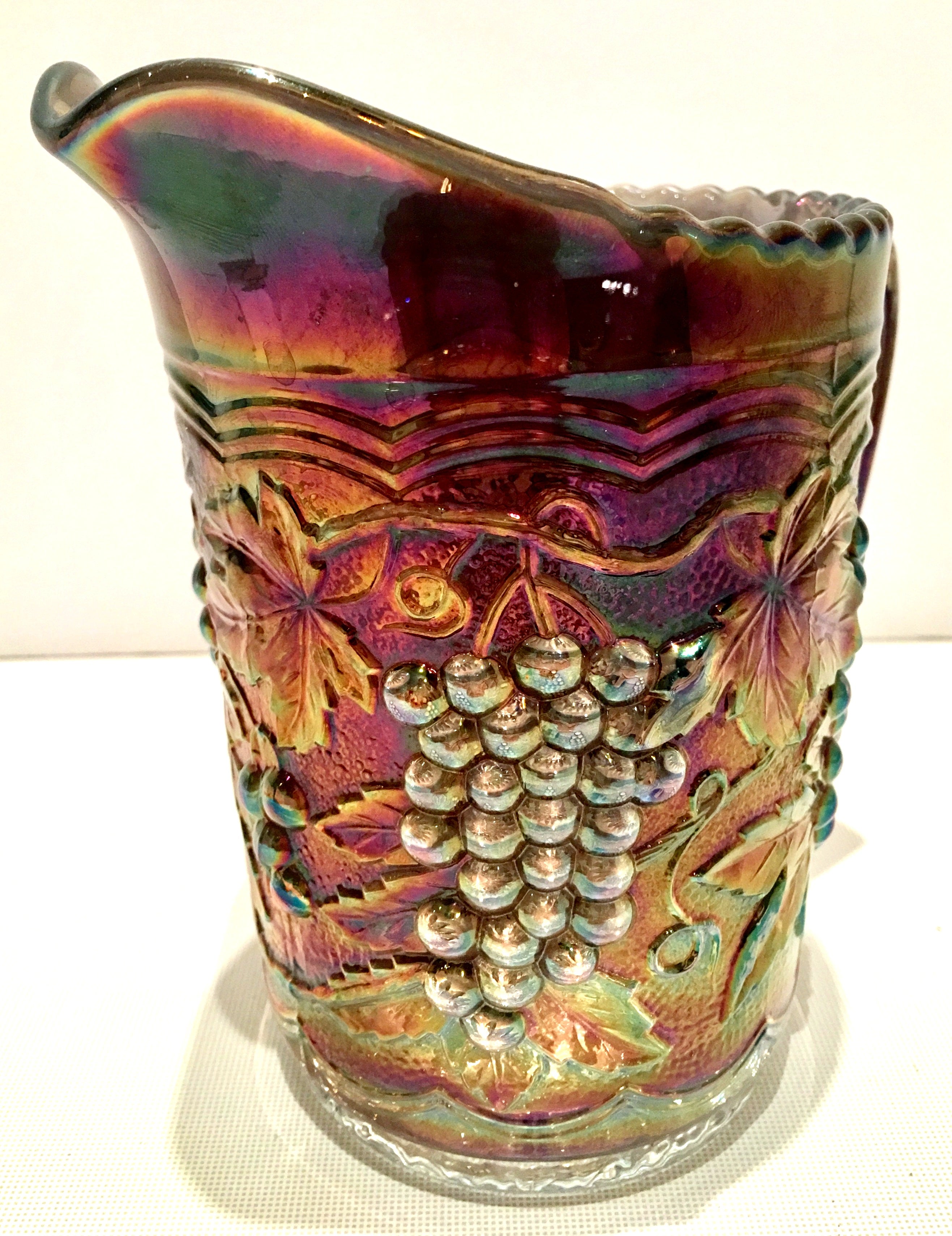 Antique Art Nouveau American Gl Iridescent Raised G Art Gl Iridescent Raised G