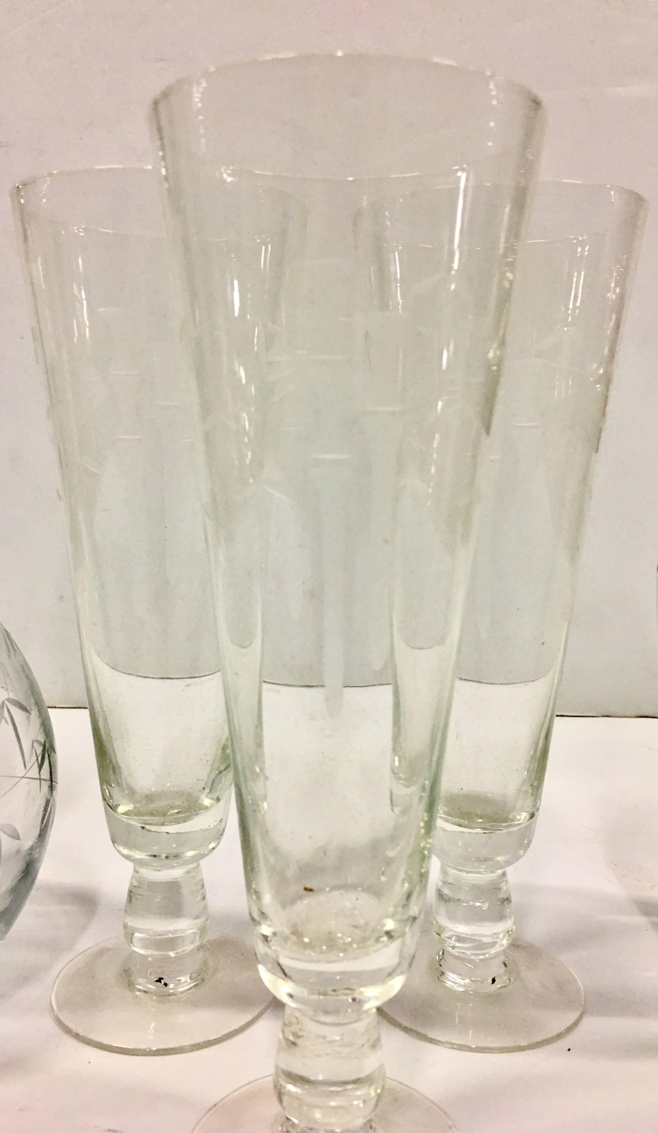 japanese etched glassware
