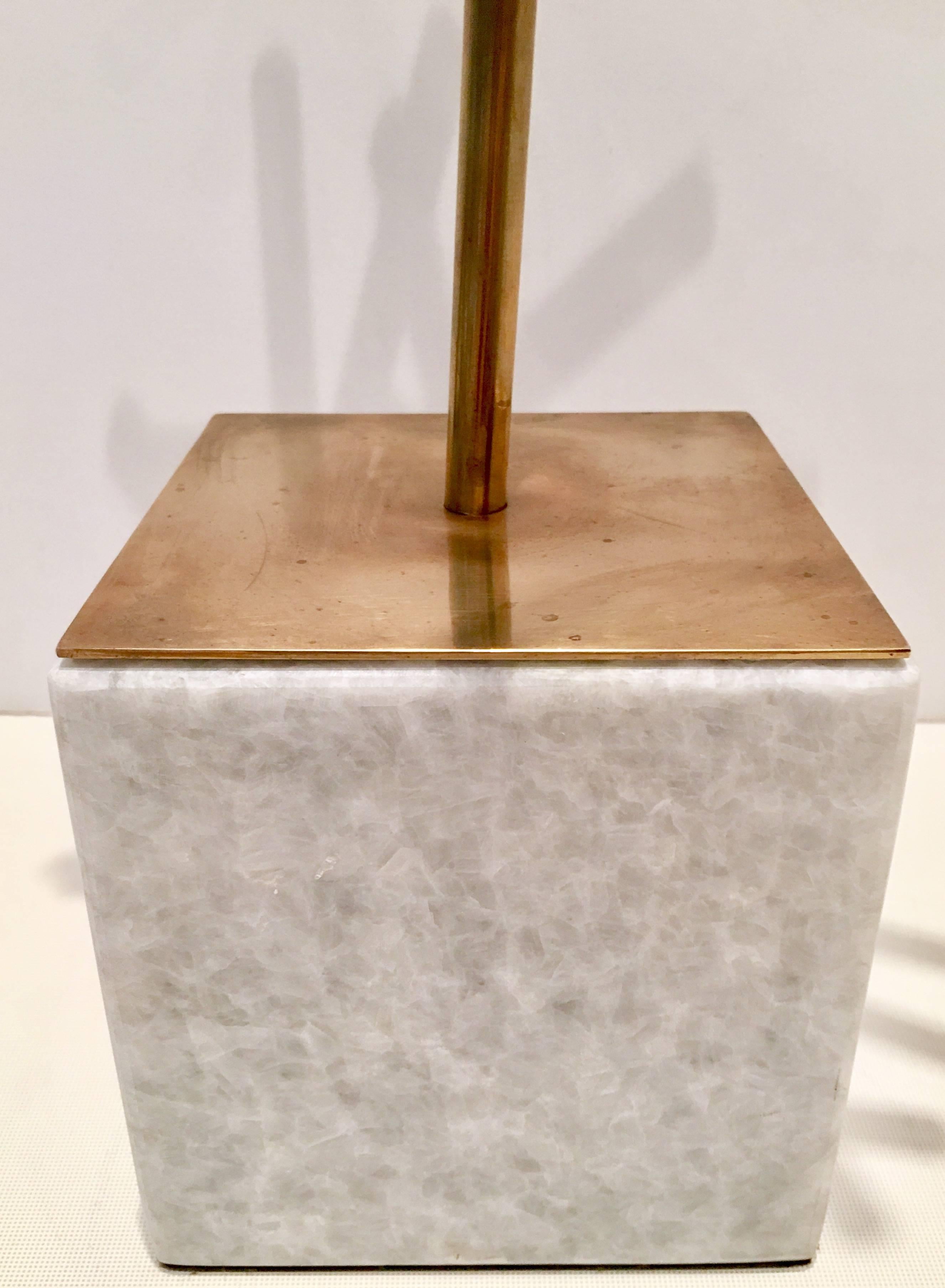 Contemporary Modern Brass and Marble Abstract Tubular Sticks Sculpture