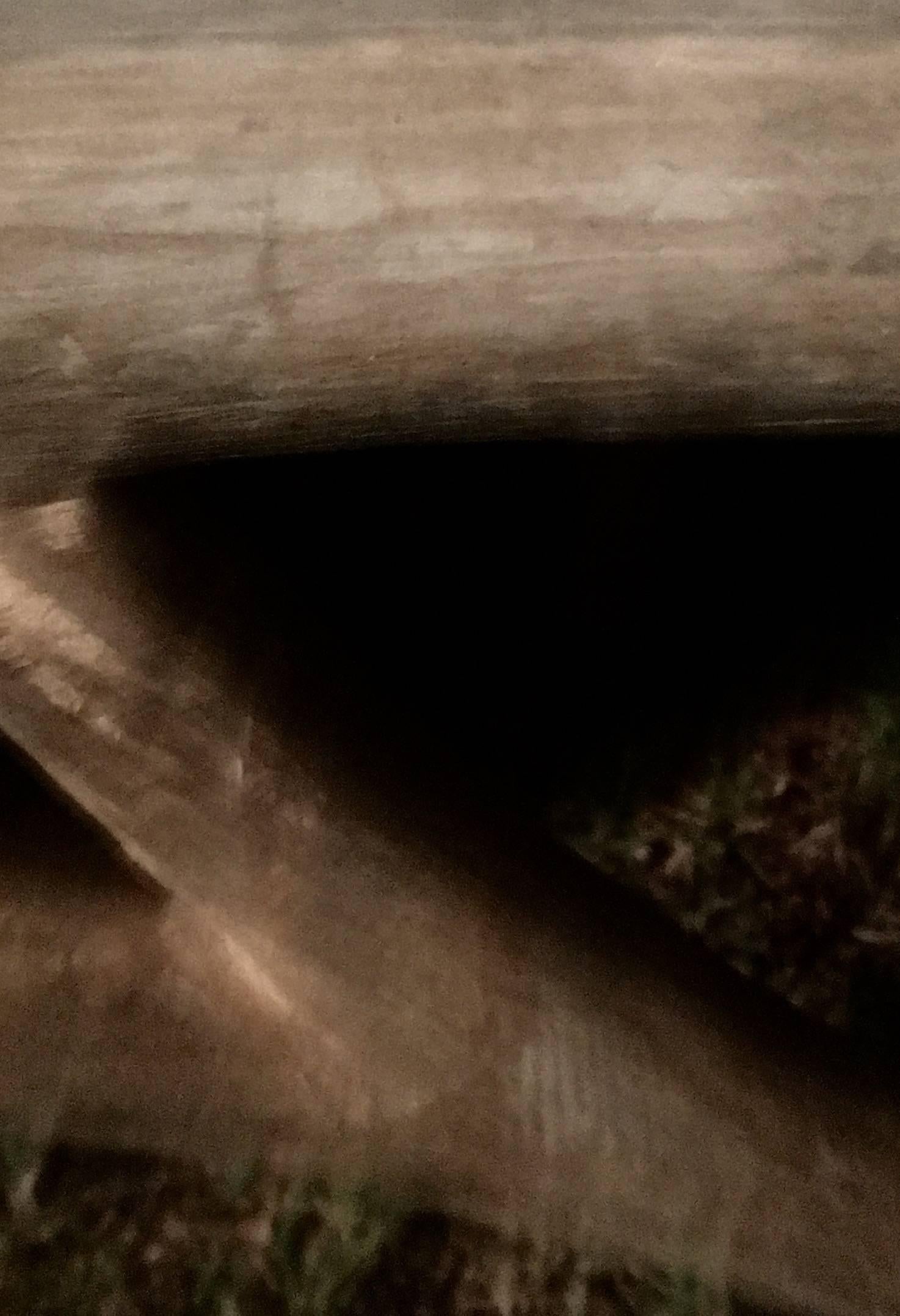 Organic Modern Faux Bois Concrete High Back Twig Bench