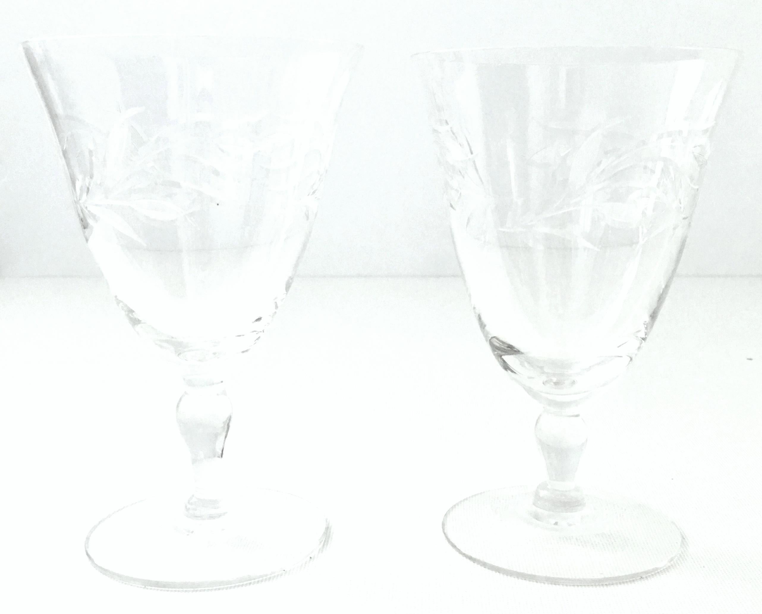 etched crystal glasses