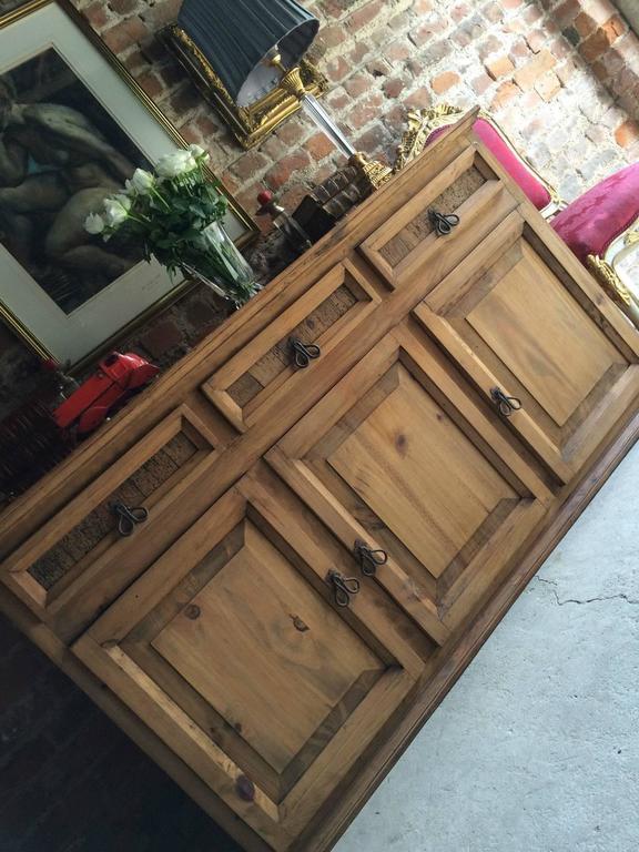 Reclaimed Solid Pine Dresser Sideboard Buffet Credenza Rustic Charm at