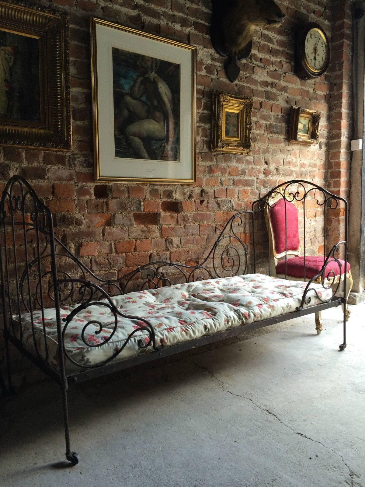 vintage wrought iron daybed