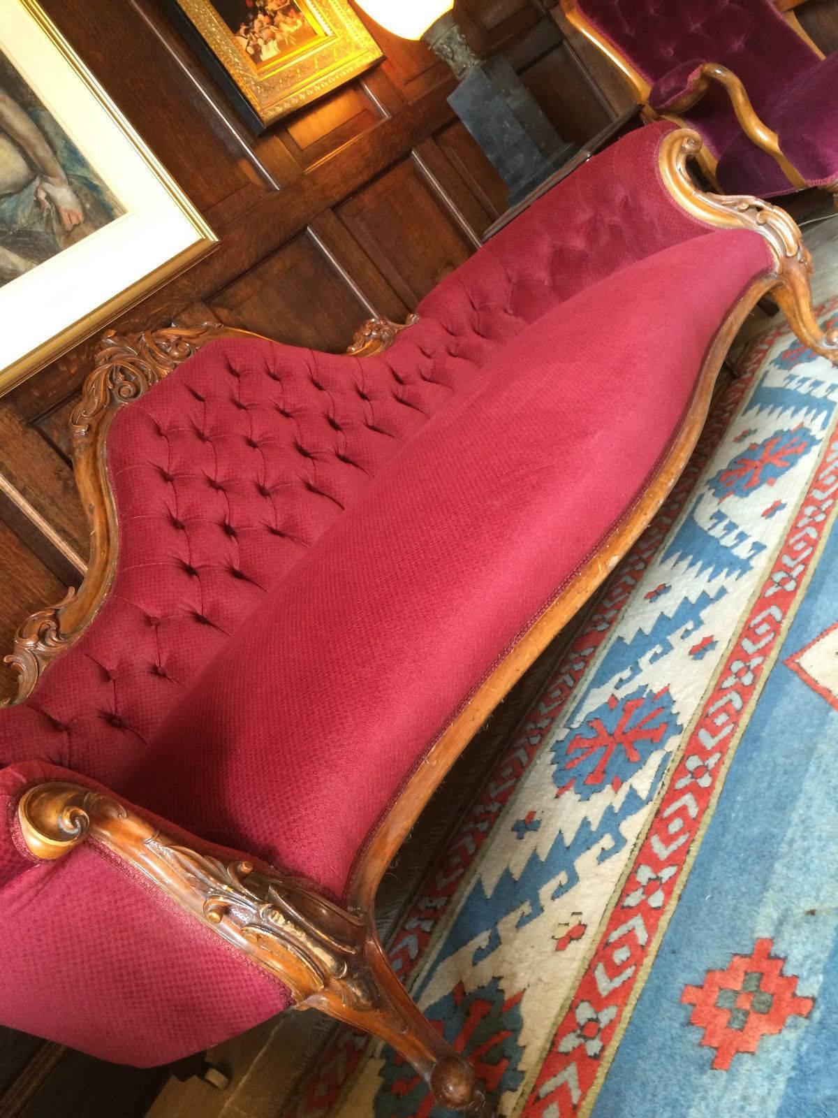 sofa with button back