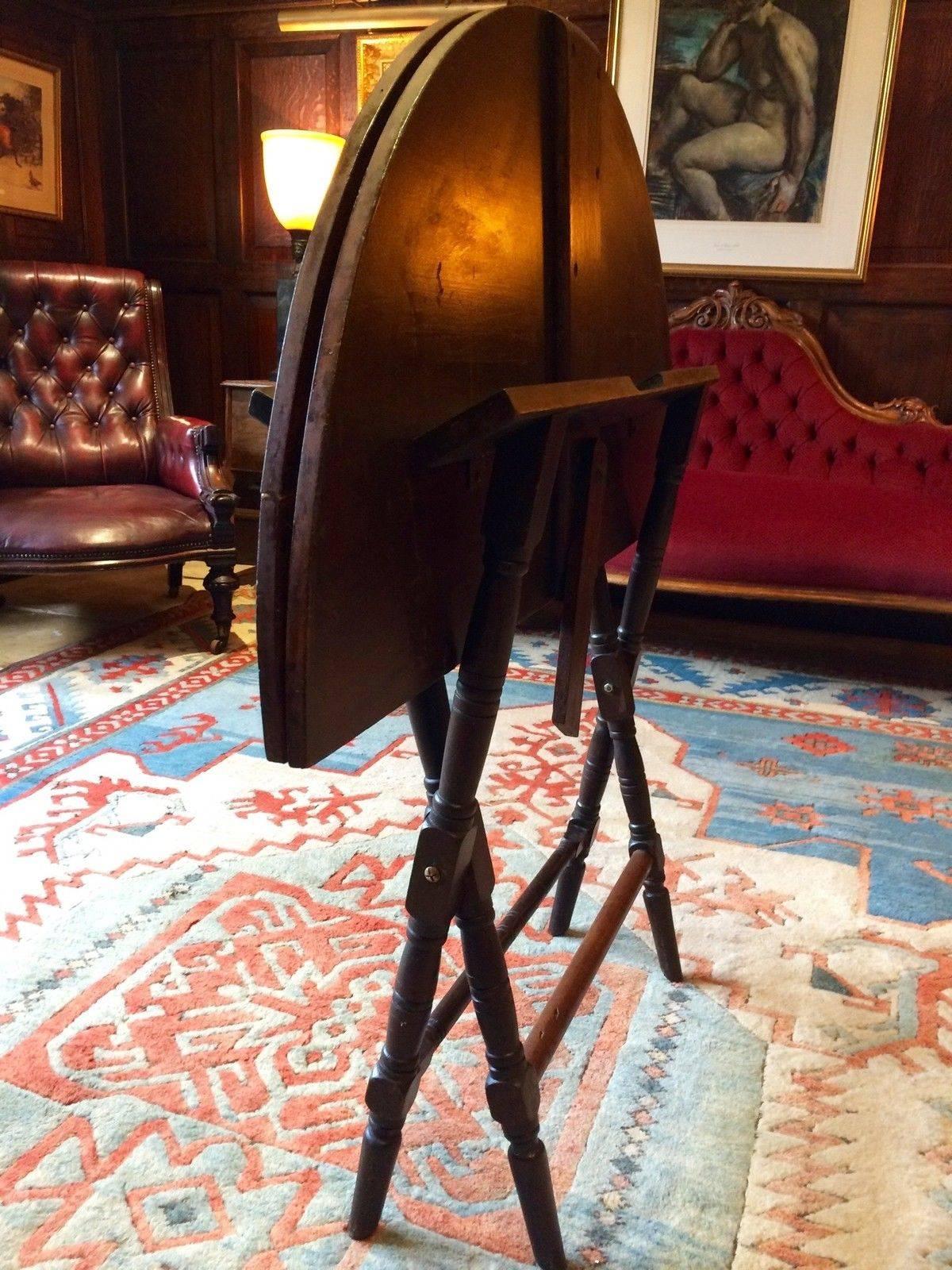 Antique 19th Century Mahogany Folding Campaign Table, Thornton and ...