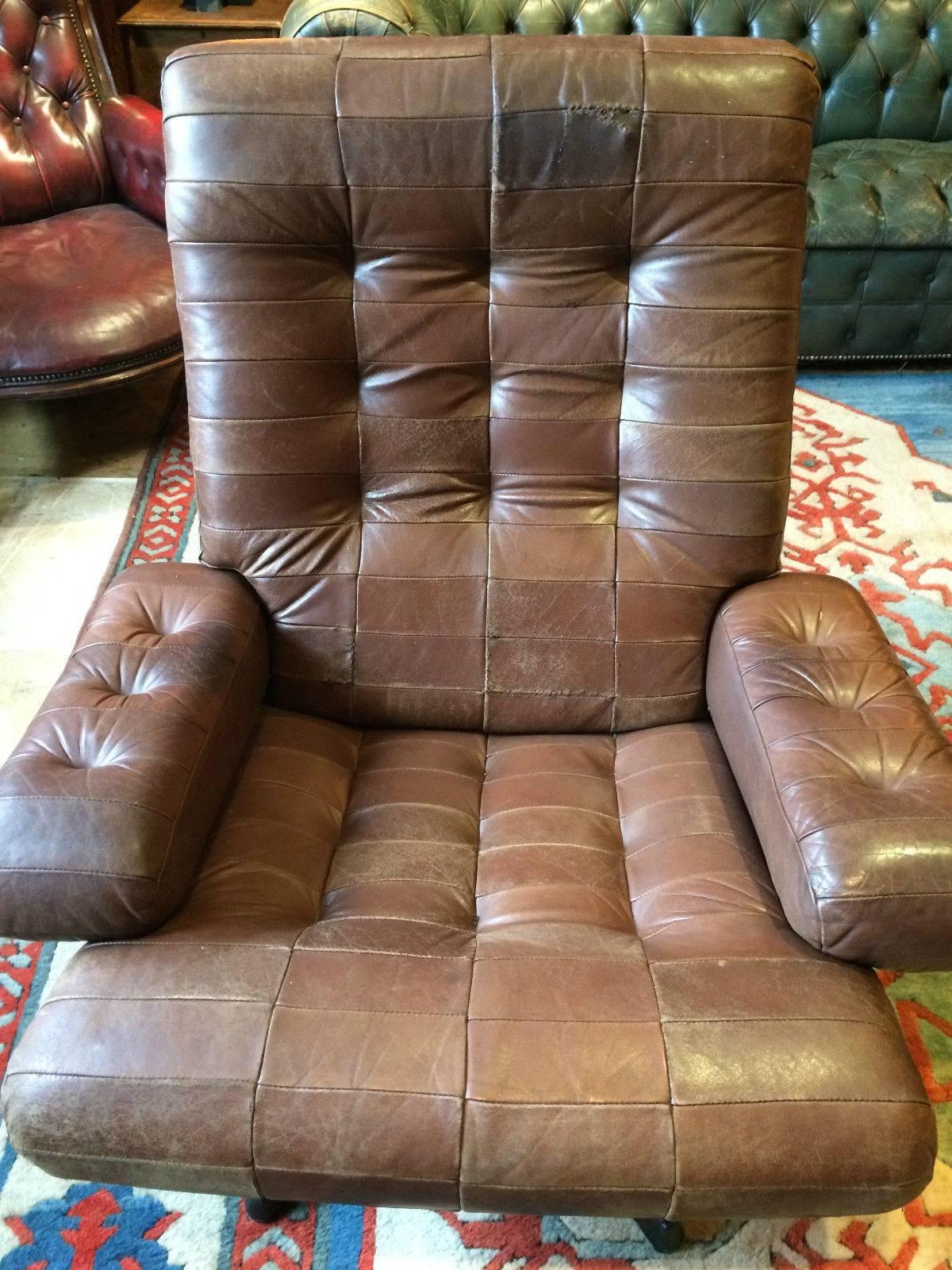 mobel sweden leather chair
