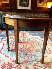 Bespoke Handmade Half-Round Table Solid Walnut