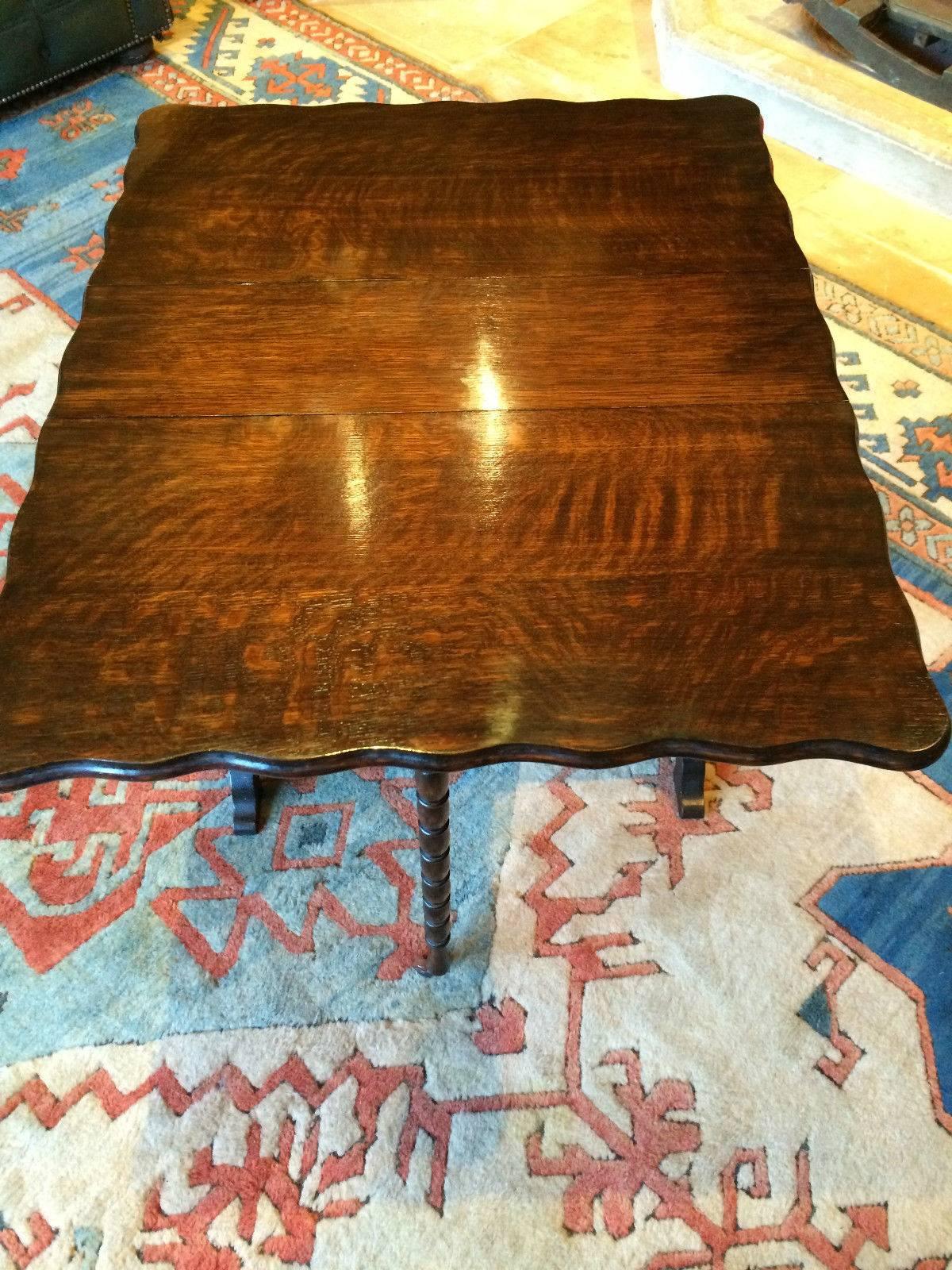 Antique Side Table Mahogany Drop-Leaf Victorian, 19th Century Cottage In Good Condition In Longdon, Tewkesbury