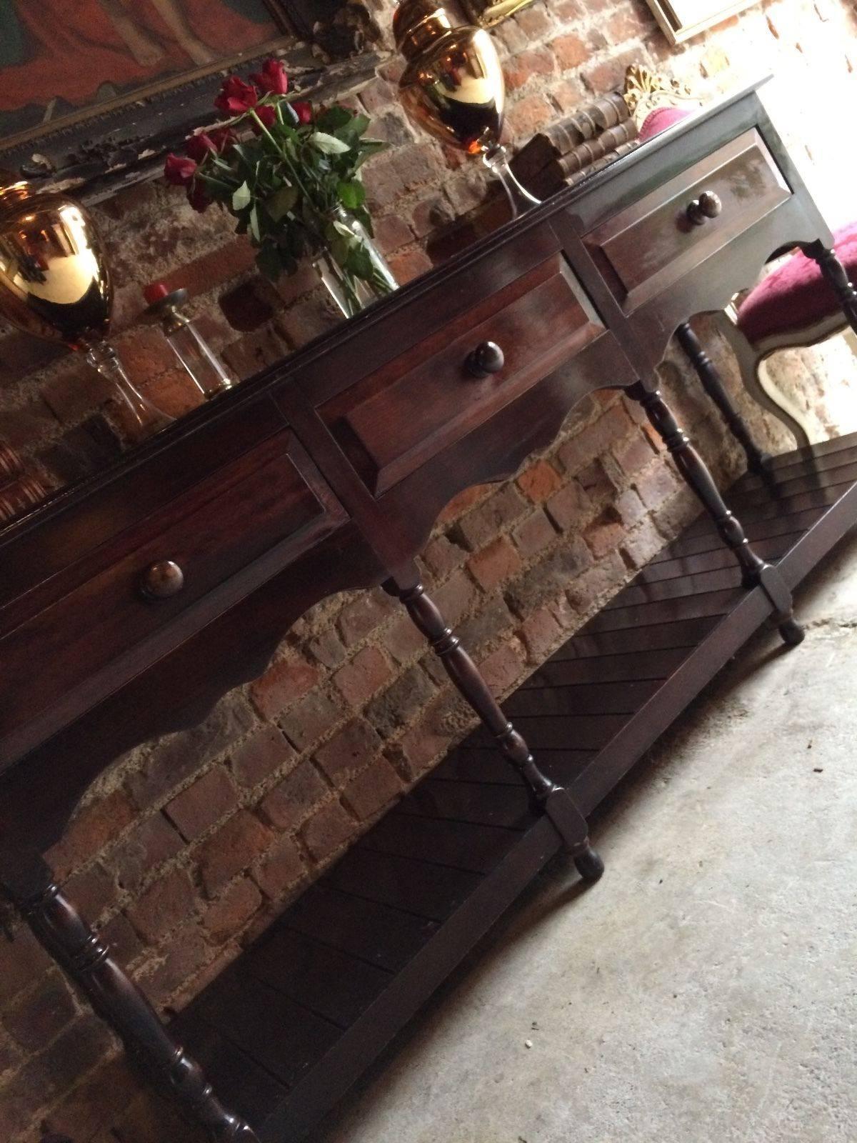 Antique Style Dresser Base Sideboard Credenza Solid Pine 1